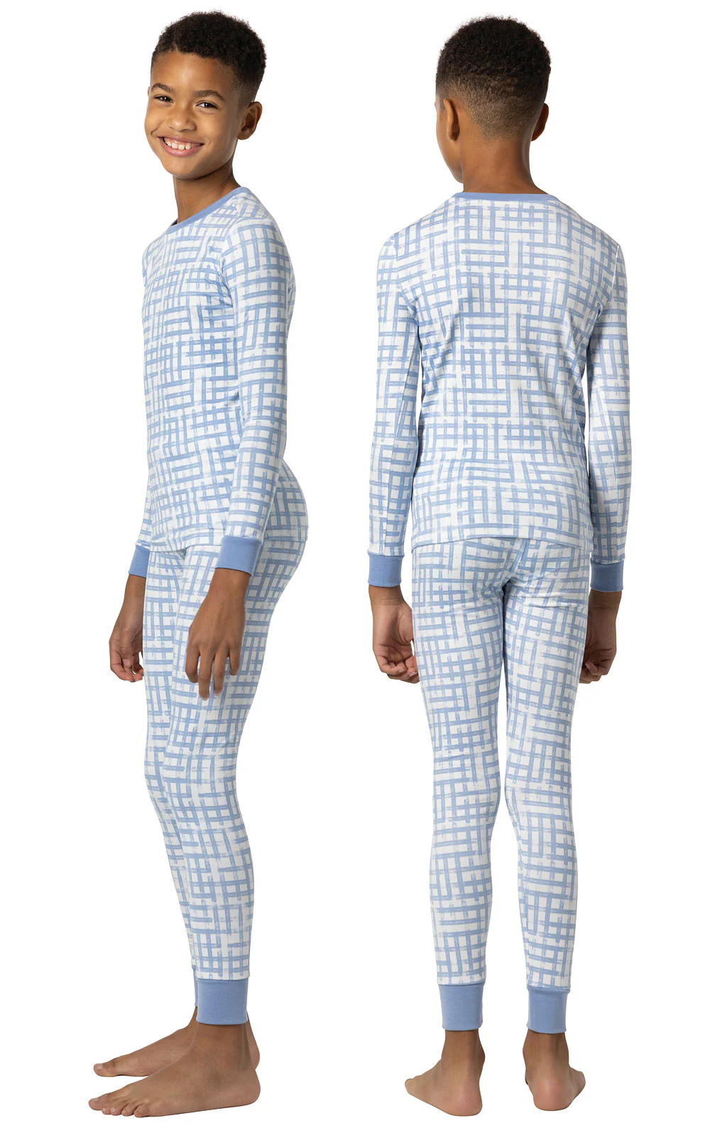 Countryside Gingham Unisex Kids Pajamas - Image 3