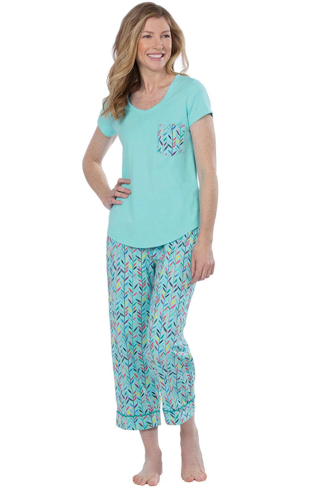 De-Vine - Pocket Tee Capri Pajamas - Final Sale