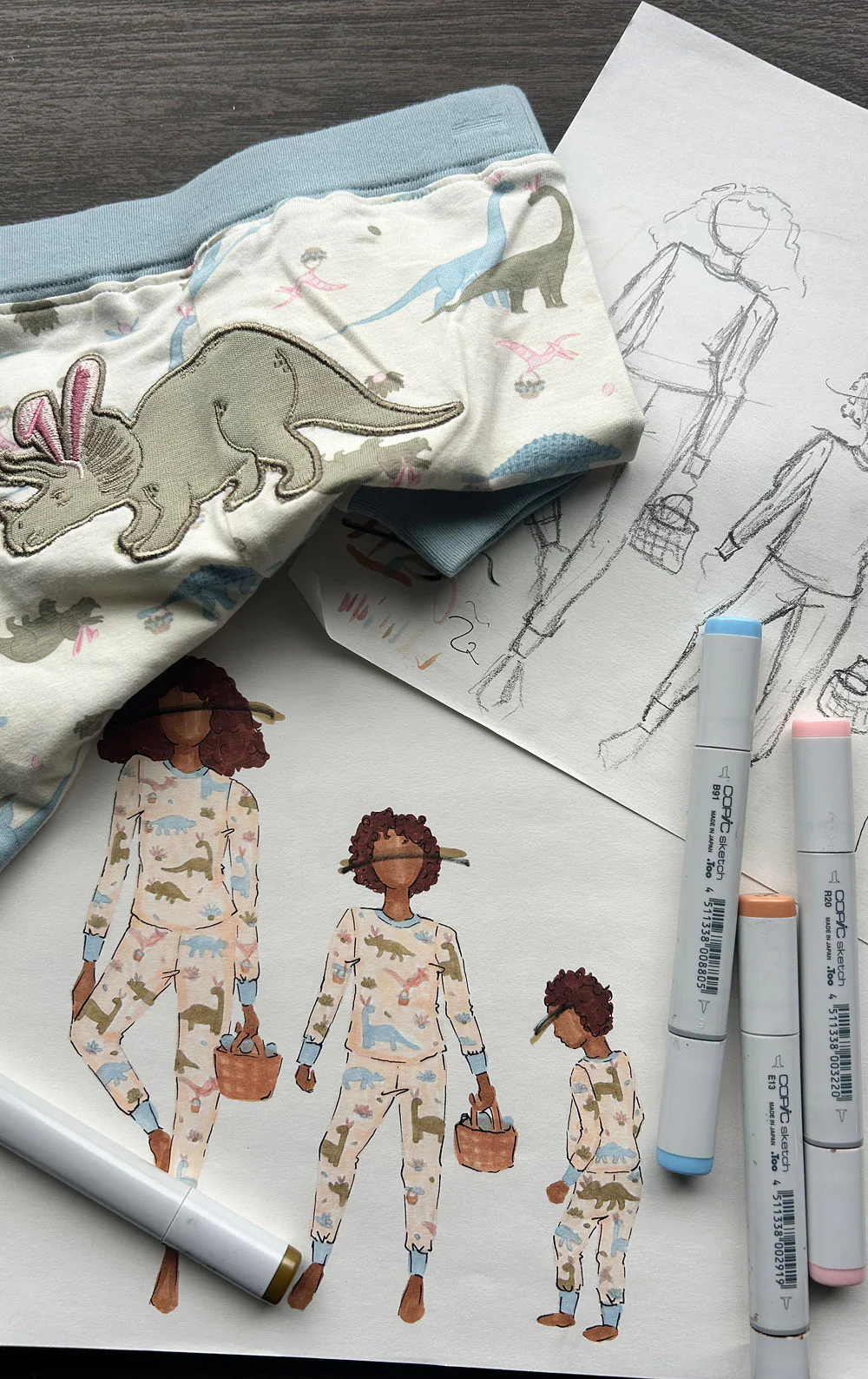 Dino Bunnies Infant Pajamas - Image 6