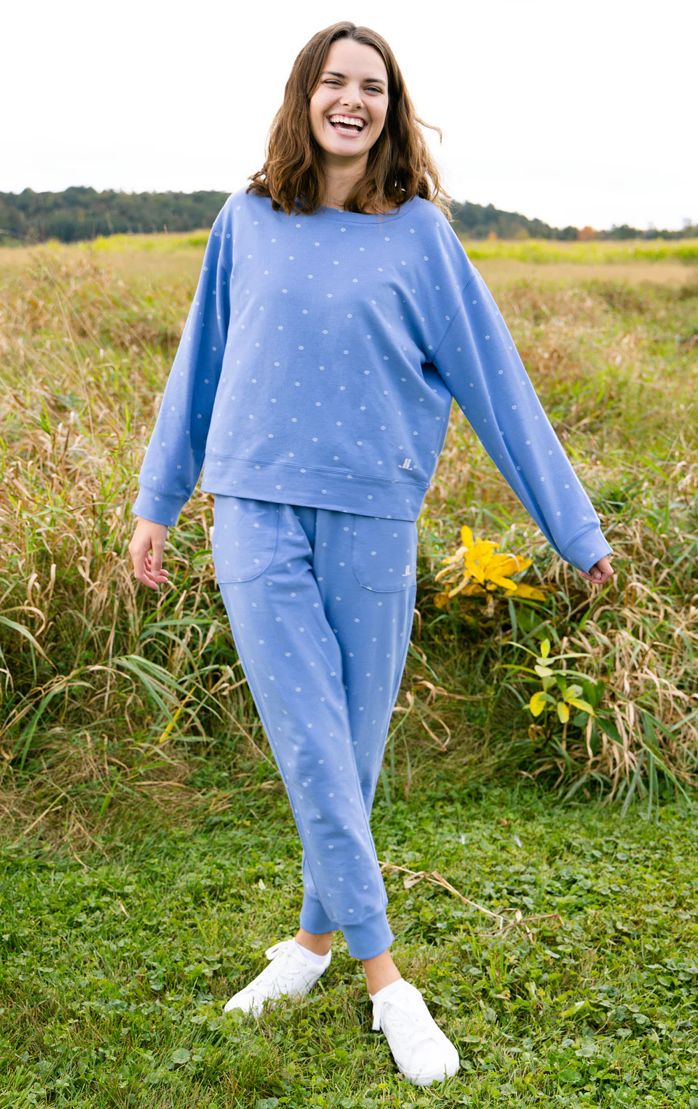 Ditsy Floral French Terry Crew - Image 6