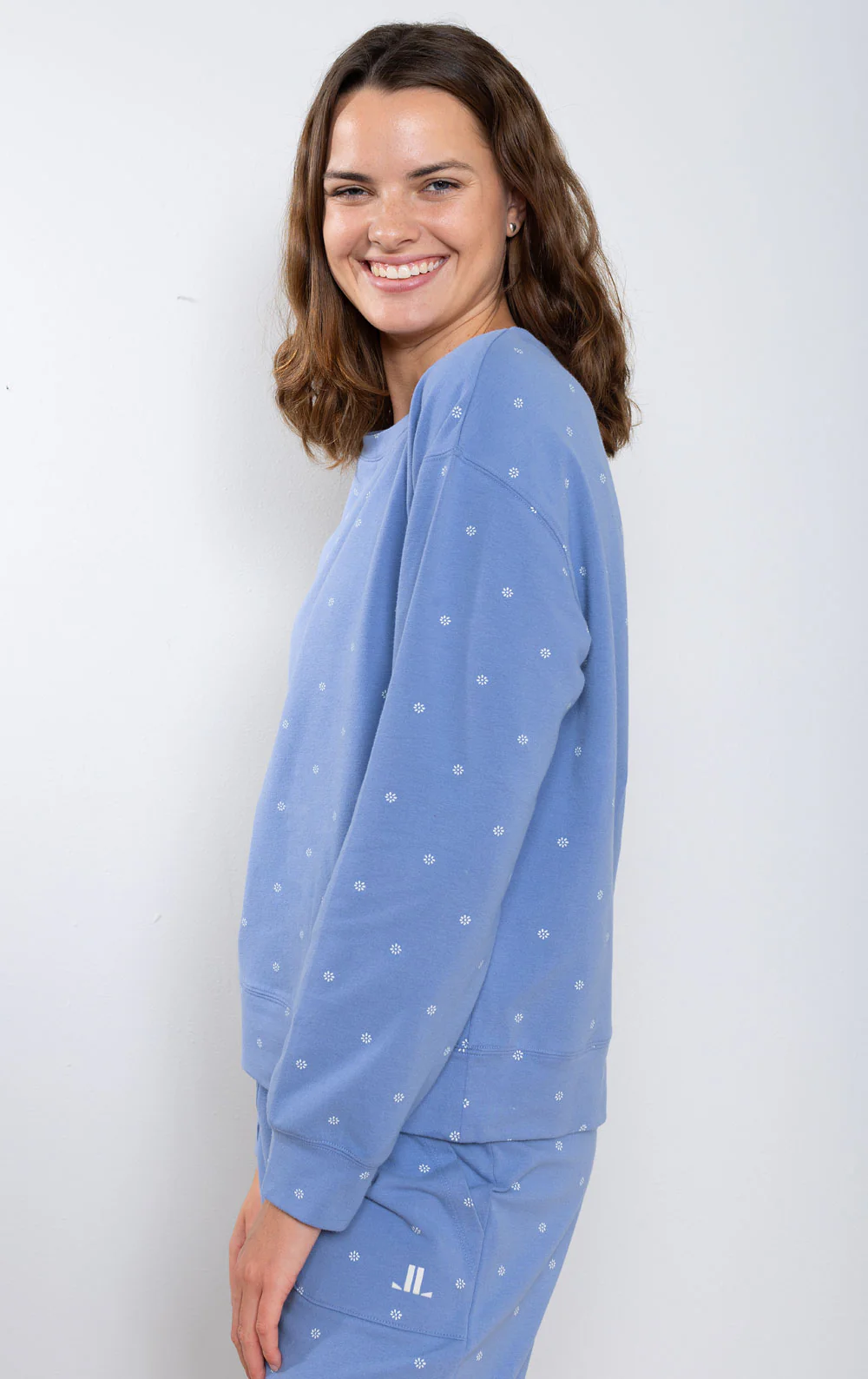 Ditsy Floral French Terry Crew - Image 7