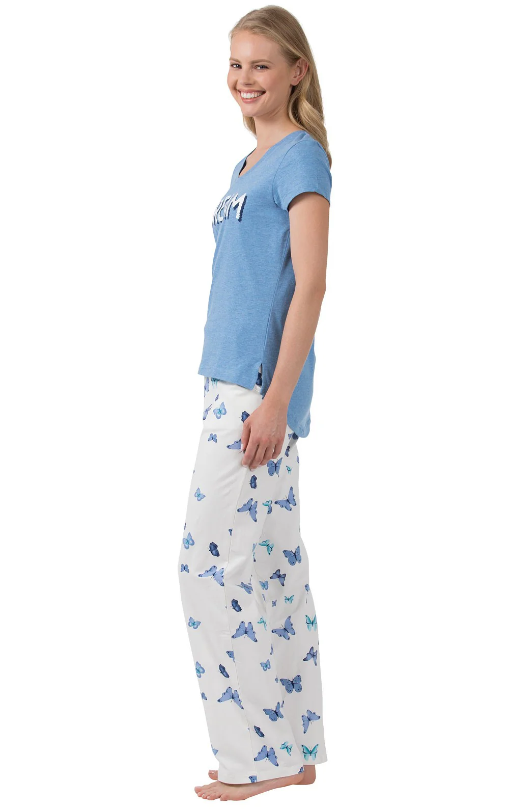 Dream Butterfly Short Sleeve Pajamas - Final Sale - Image 4