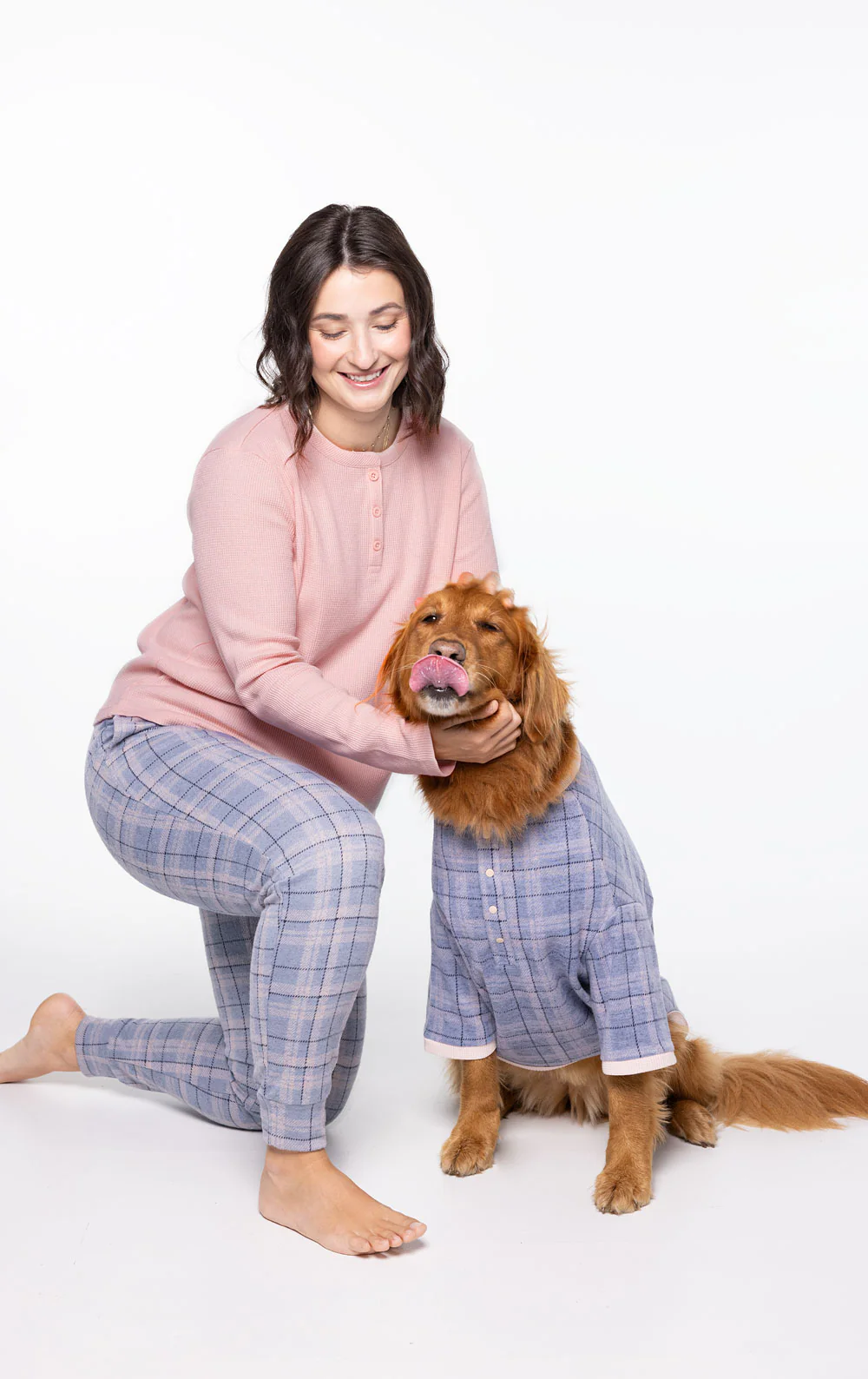 Dusty Plaid Comfort Knit Shirt - Pet & Owner - Image 4