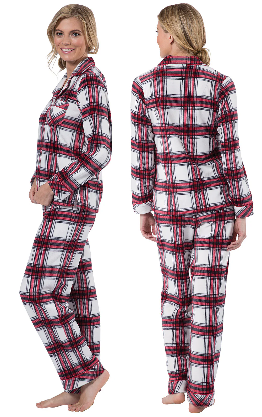 Fireside Fleece Button-Front Pajamas - Image 2