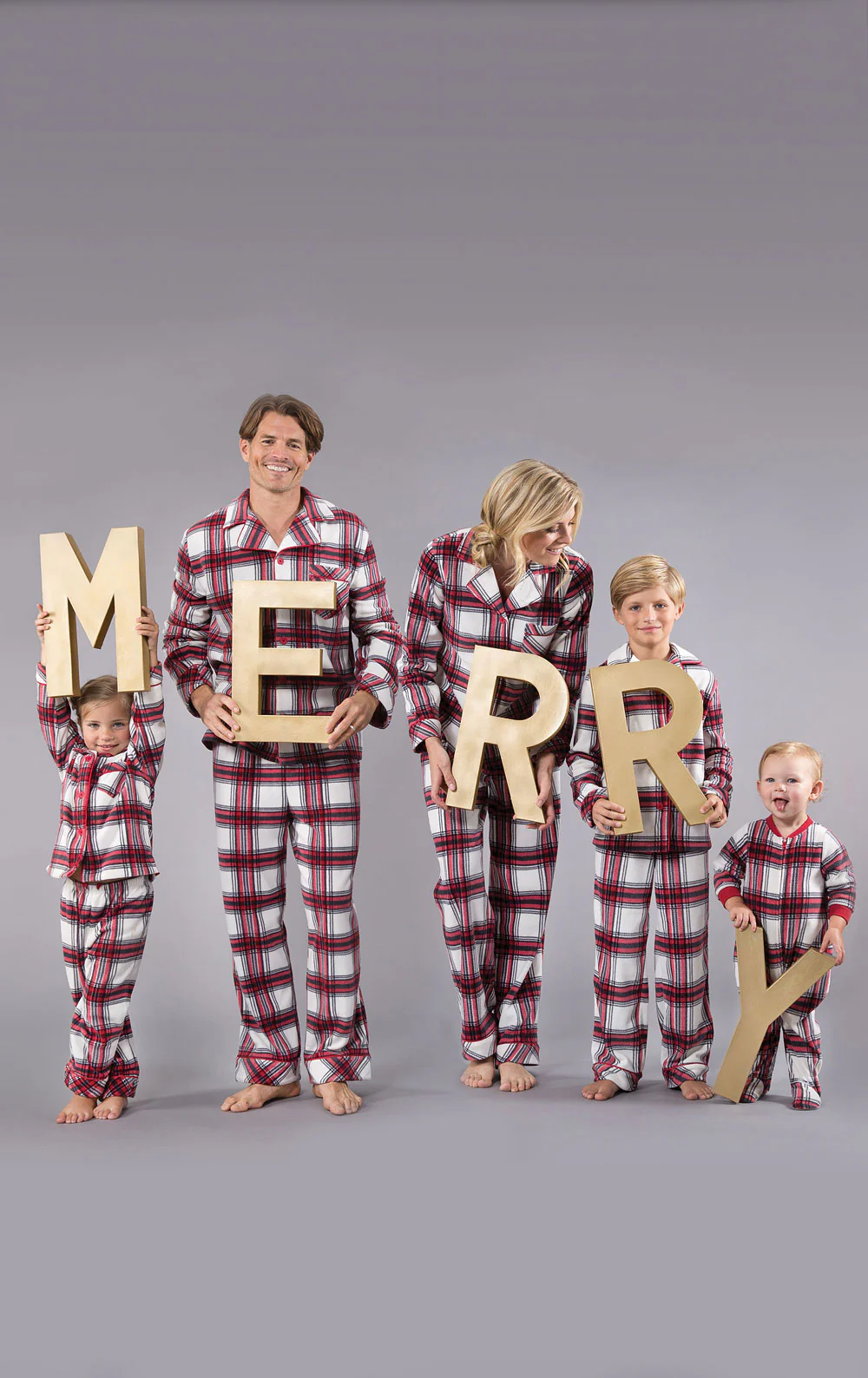 Fireside Plaid Fleece Button-Front Matching Family Pajamas - Image 9