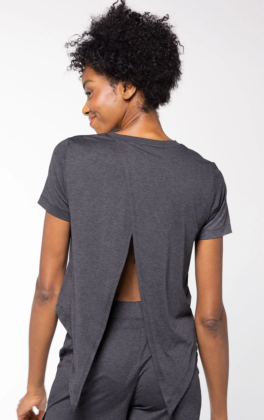 Freedom Knitwear Split Back Tee - Image 7