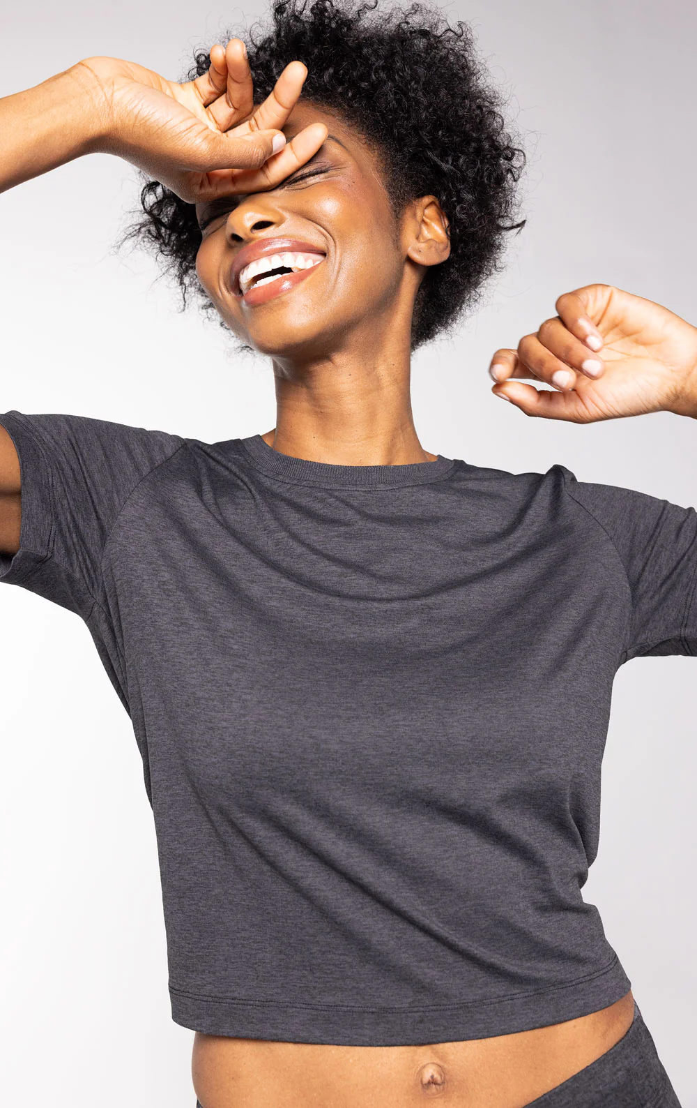Freedom Knitwear Split Back Tee - Image 9