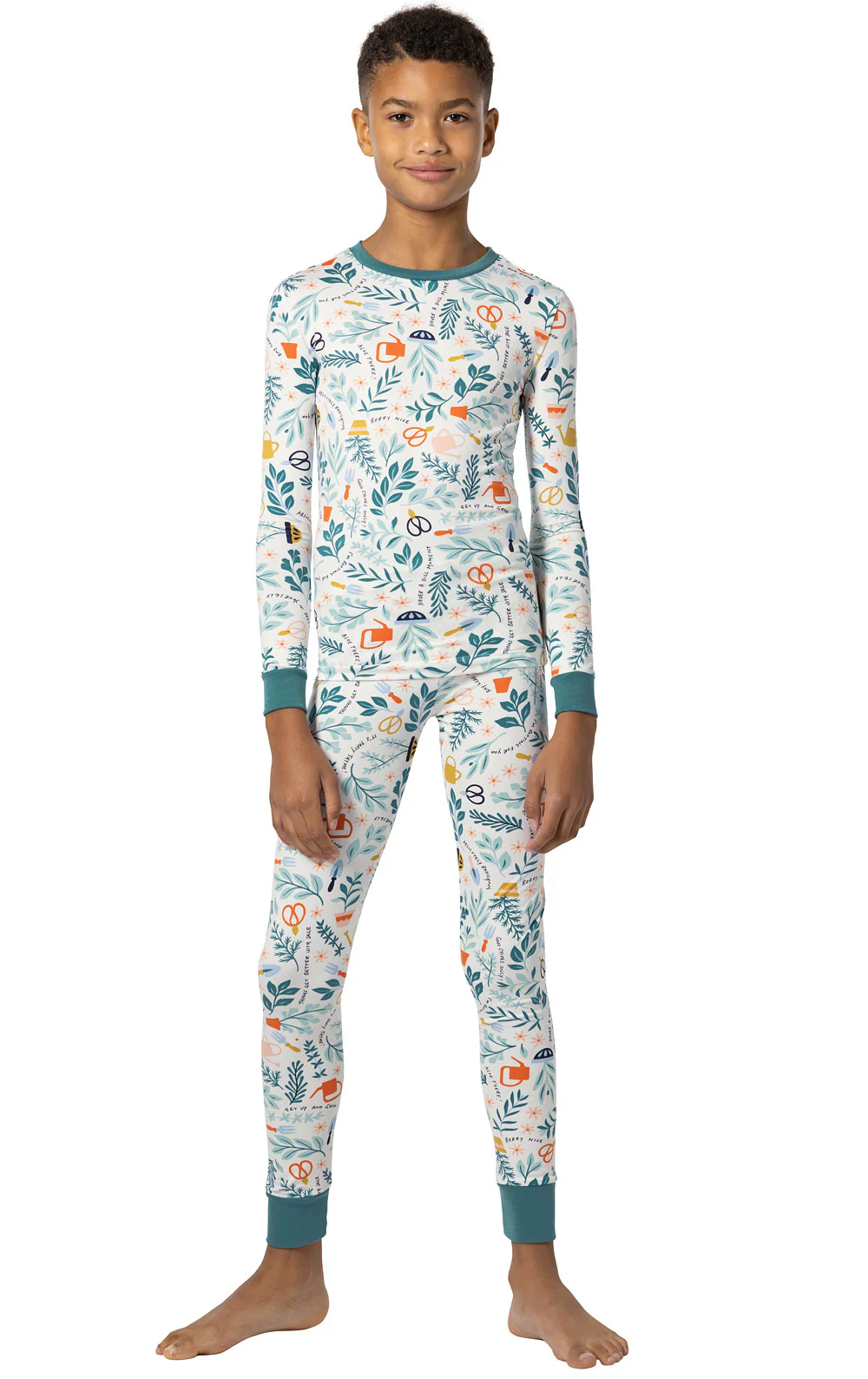 Garden Party Unisex Kids Pajamas - Image 2