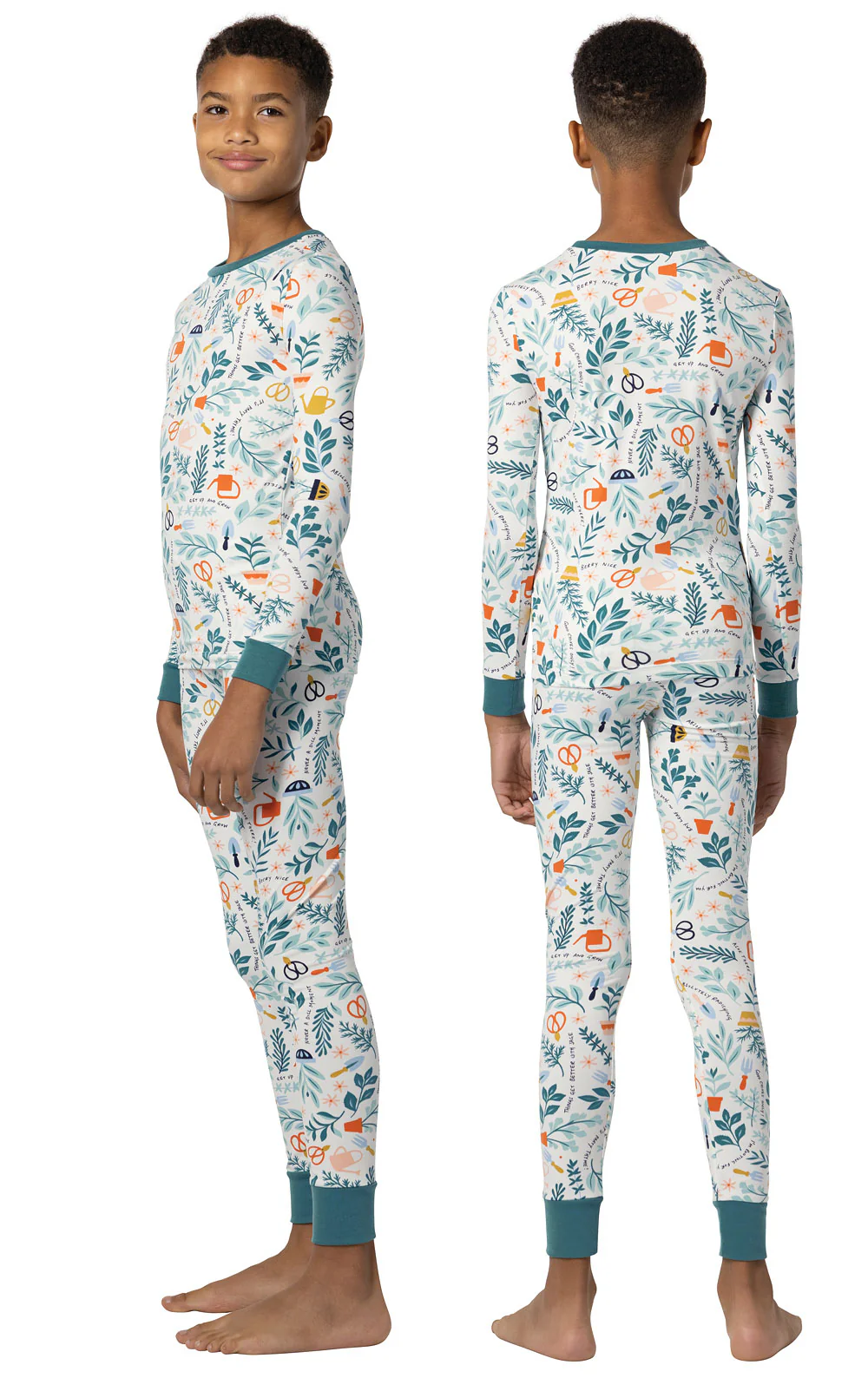 Garden Party Unisex Kids Pajamas - Image 3