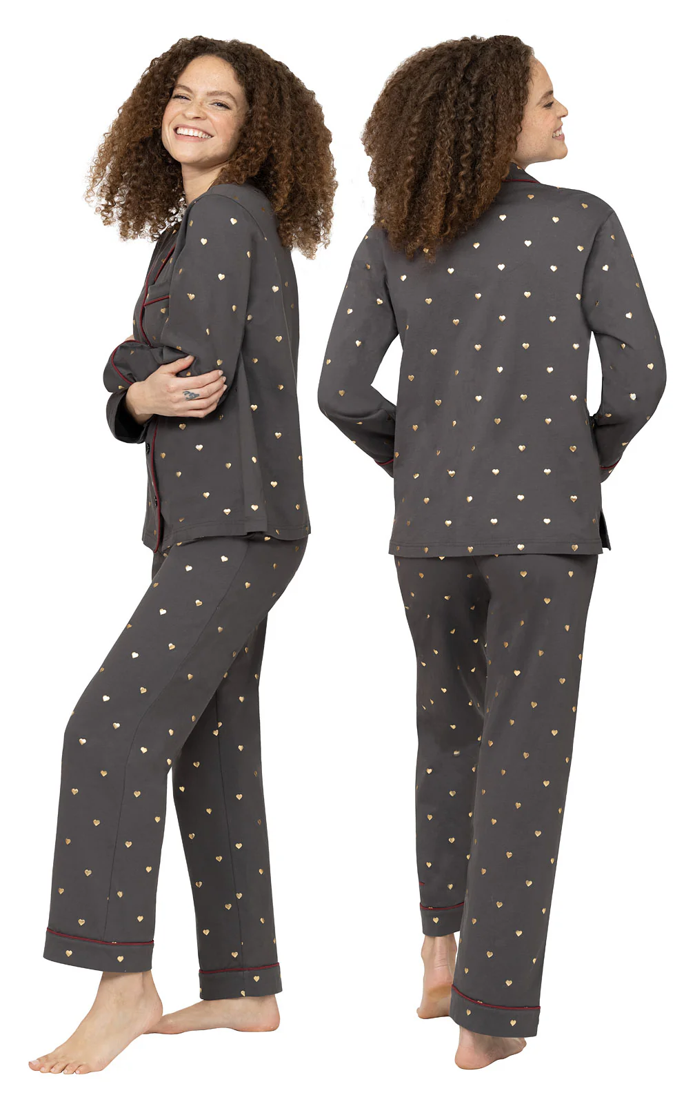 Heart of Gold Button-Front Pajamas - Image 4