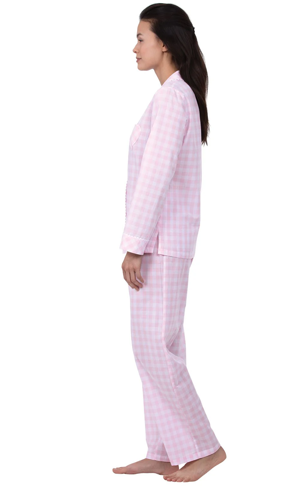 Heart2Heart Gingham Button-Front Pajamas - Image 5