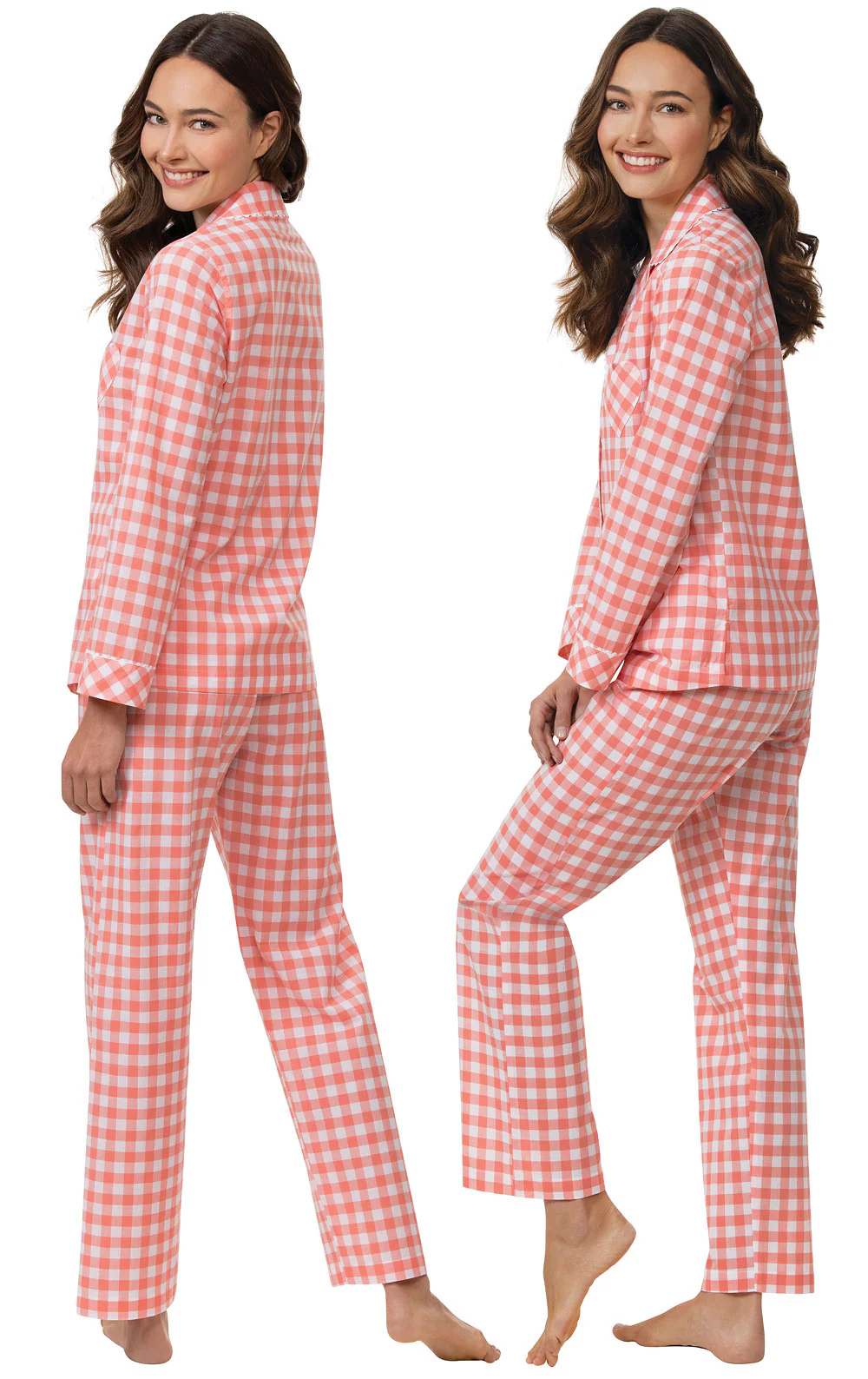 Heart2Heart Gingham Button-Front Pajamas - Image 6
