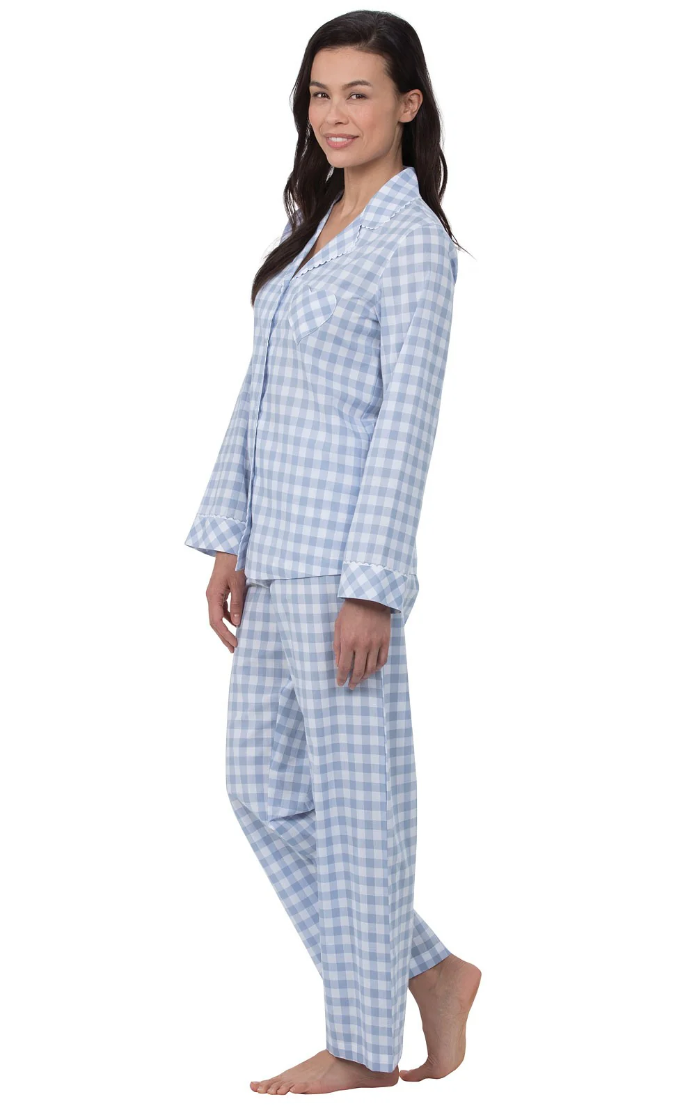 Heart2Heart Gingham Button-Front Pajamas - Image 8