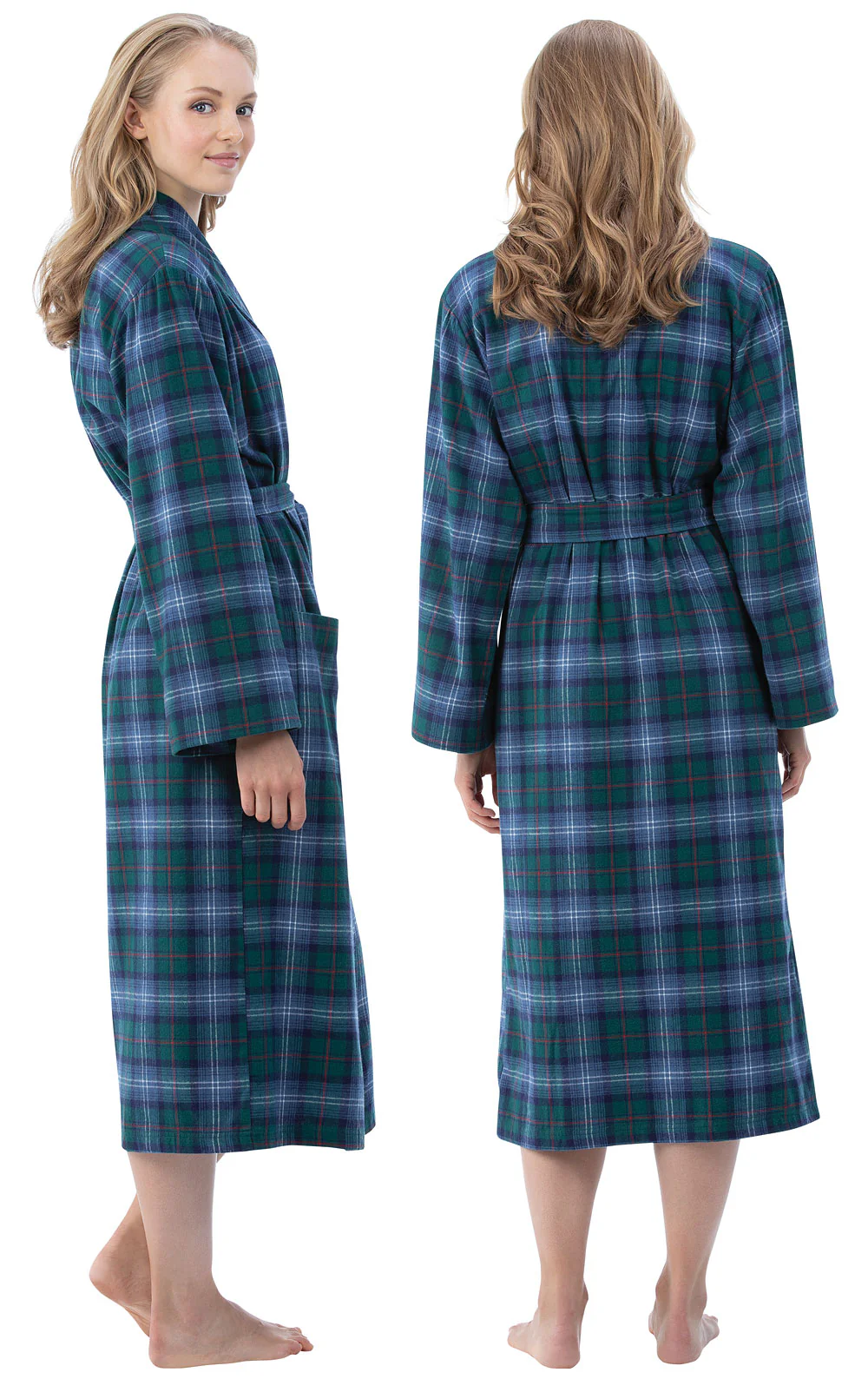 Heritage Plaid Flannel Robe - Image 3
