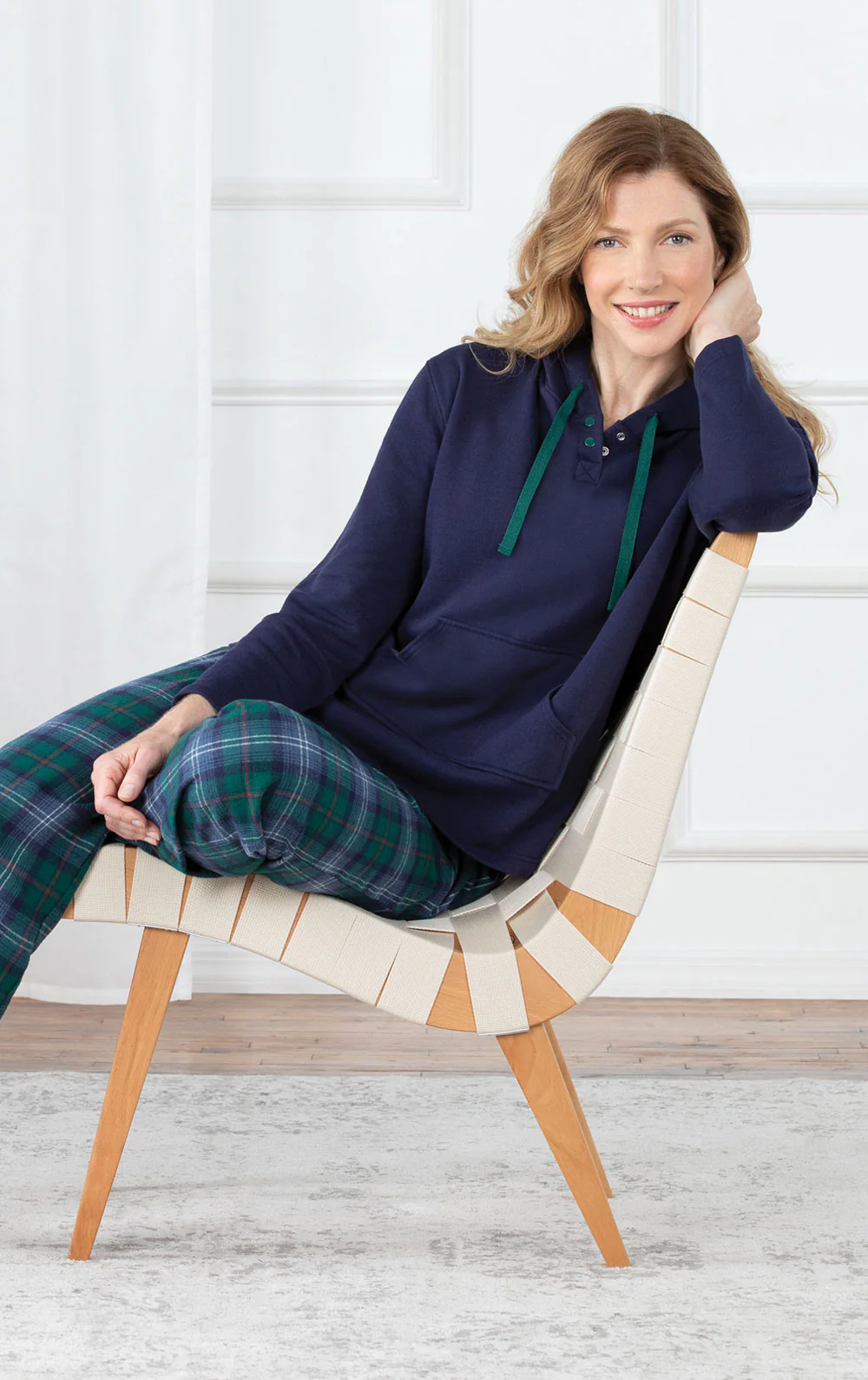 Heritage Plaid Hoodie Pajamas - Image 3