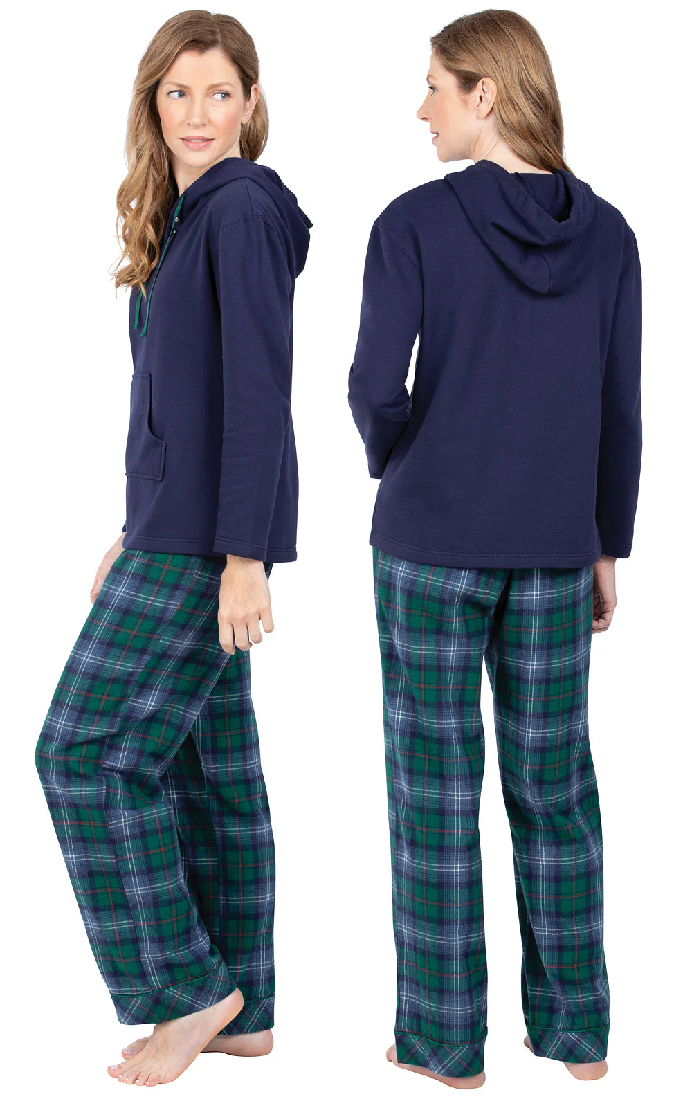 Heritage Plaid Hoodie Pajamas - Couples - Image 4