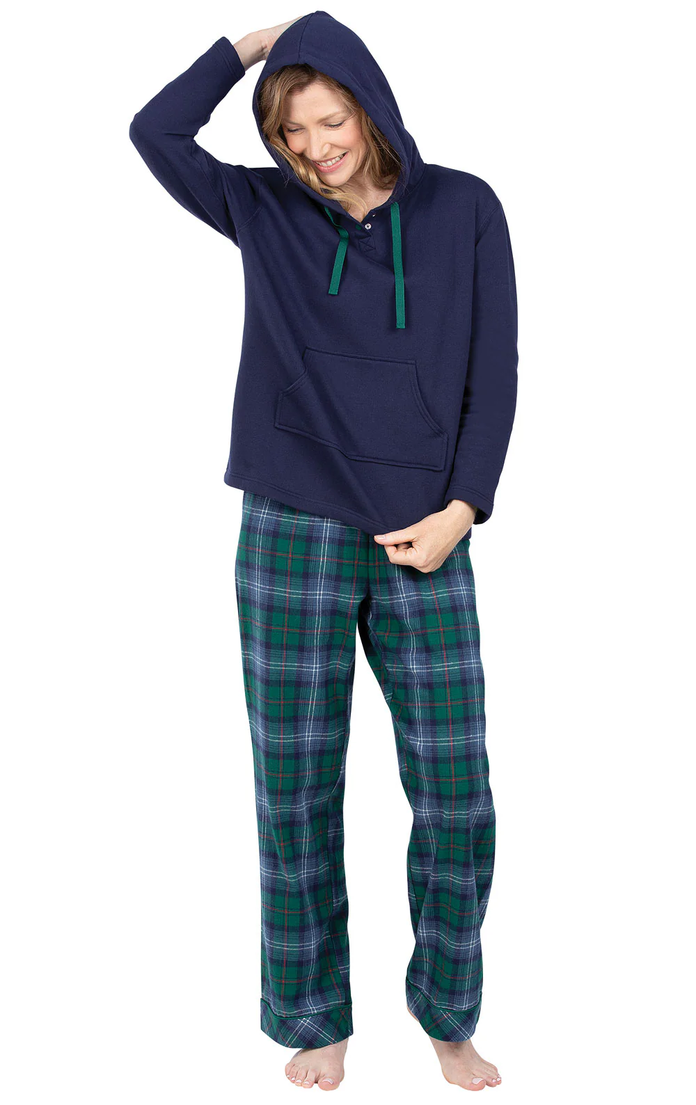Heritage Plaid Hoodie Pajamas - Couples - Image 5