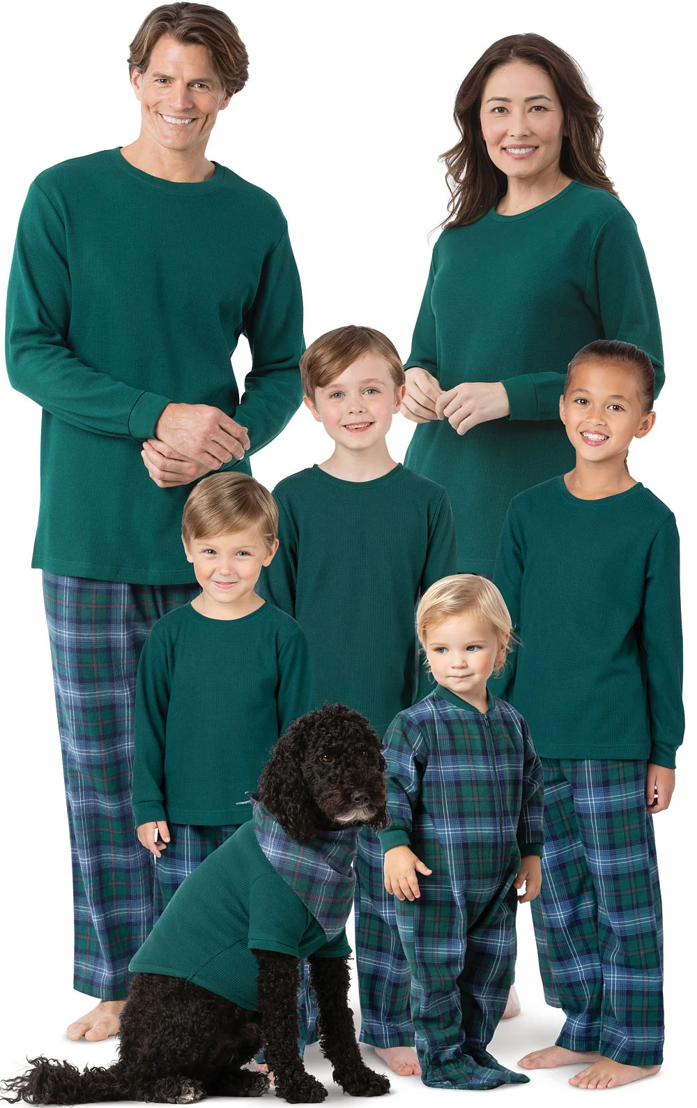 Heritage Plaid Thermal Top Men's Pajamas - Family Set - Image 2
