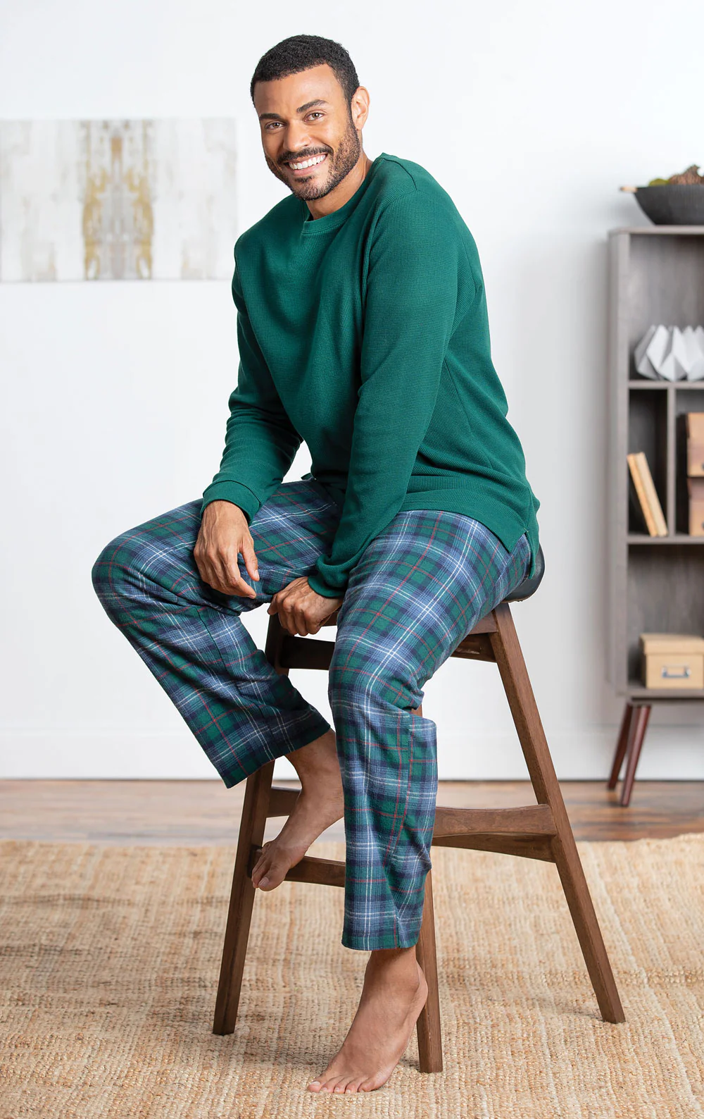 Heritage Plaid Thermal Top Men's Pajamas - Image 4