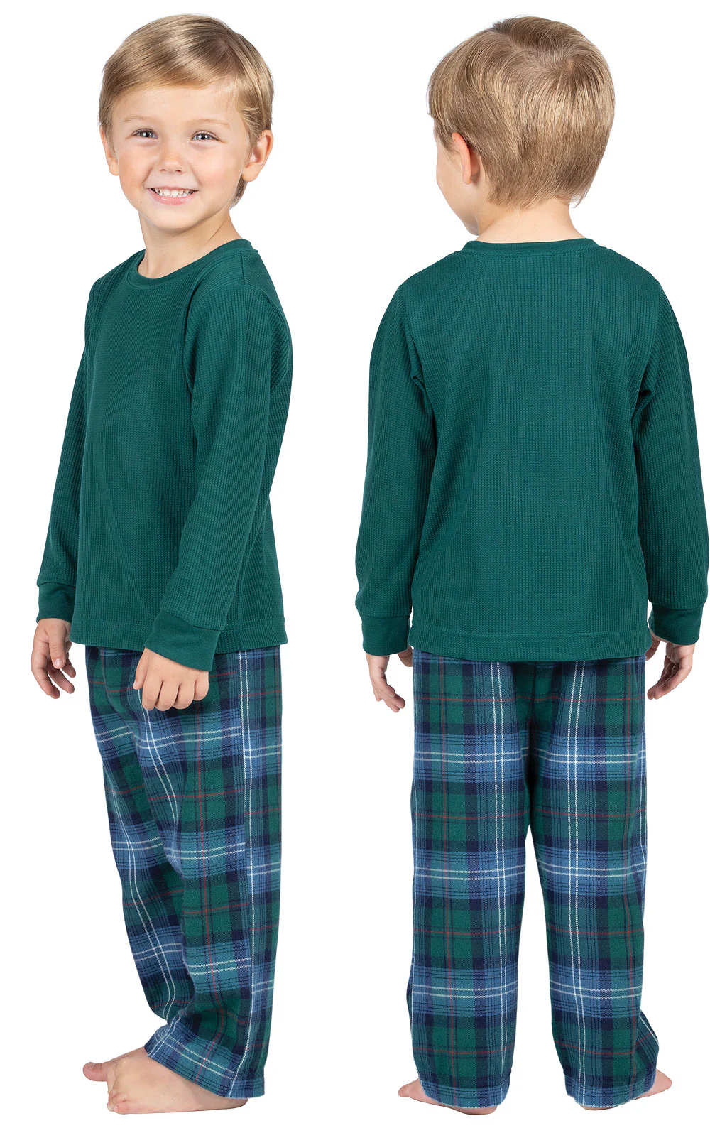 Heritage Plaid Thermal Top Toddler Pajamas - Image 3
