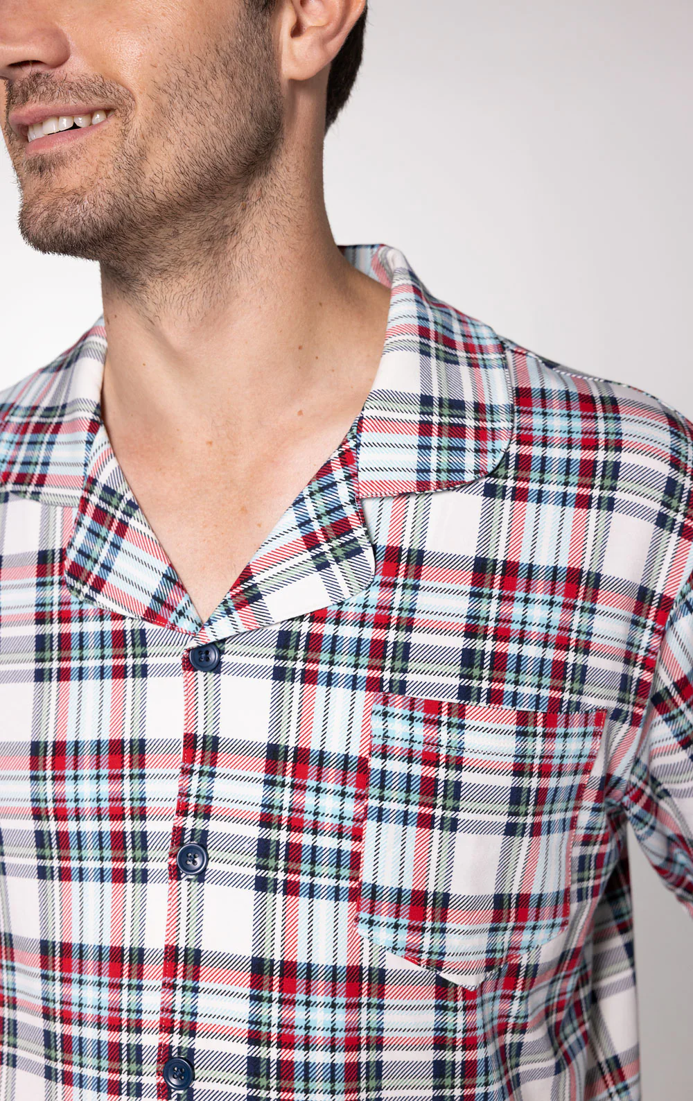 Farrell Plaid Button-Front Men’s Pajamas - Image 6