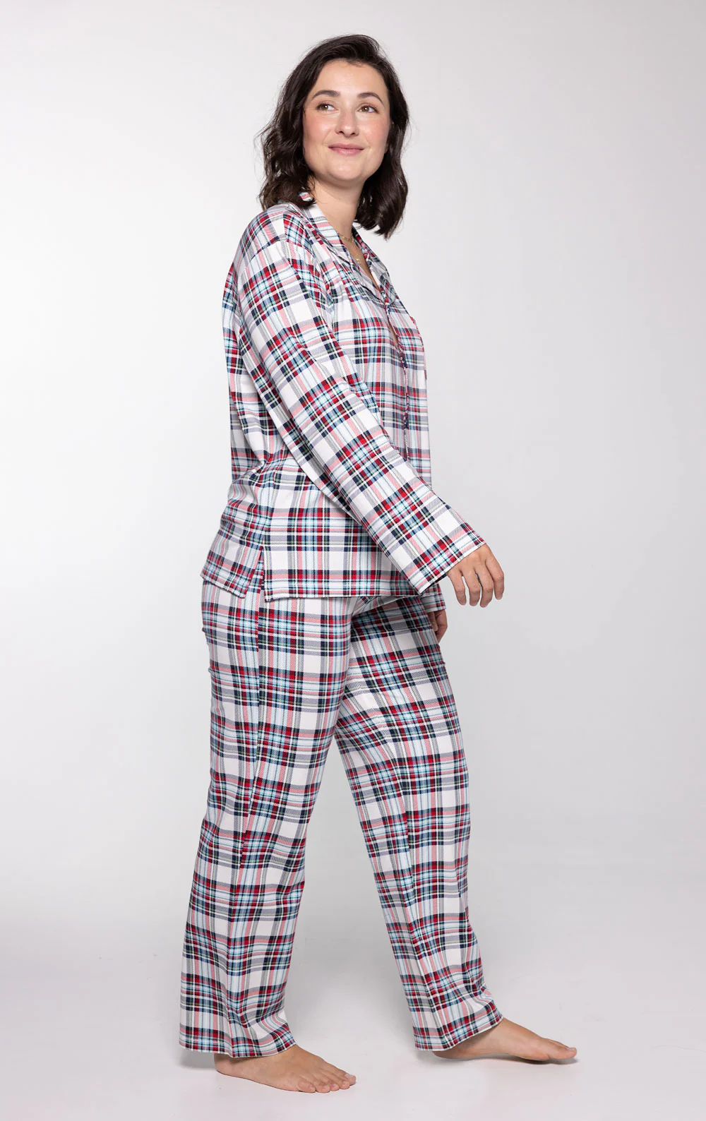 Farrell Plaid Button-Front Pajamas - Image 5