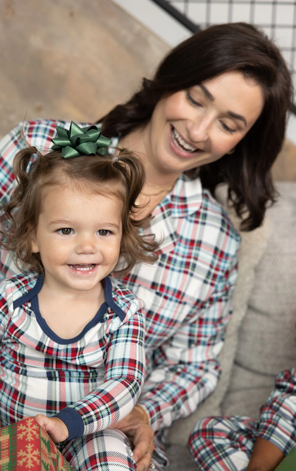 Farrell Plaid Infant Pajamas - Image 3