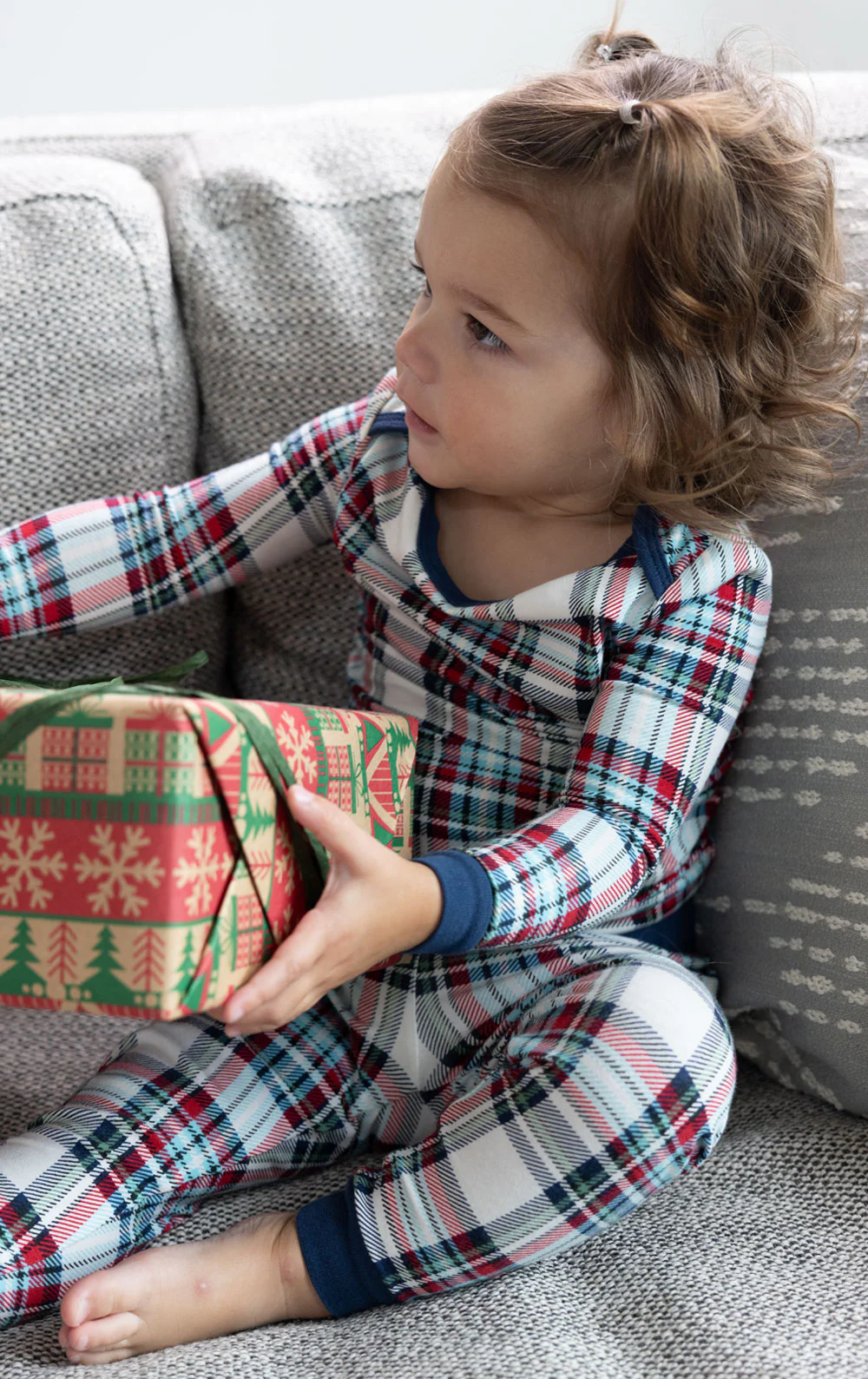 Farrell Plaid Infant Pajamas - Image 4