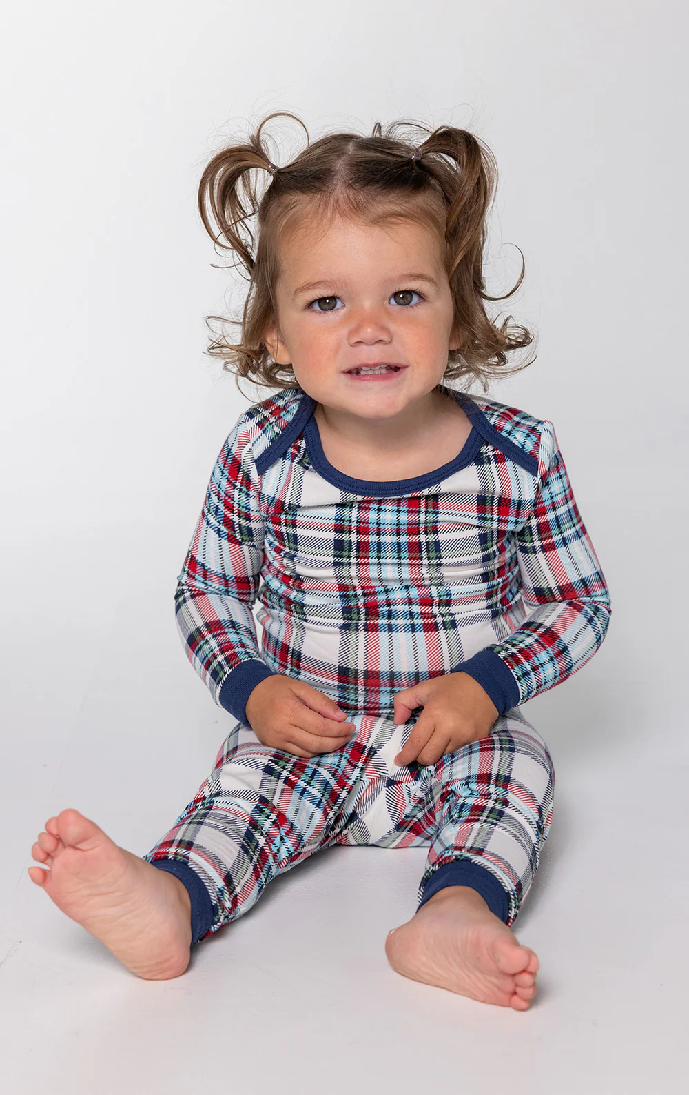 Farrell Plaid Infant Pajamas - Image 7
