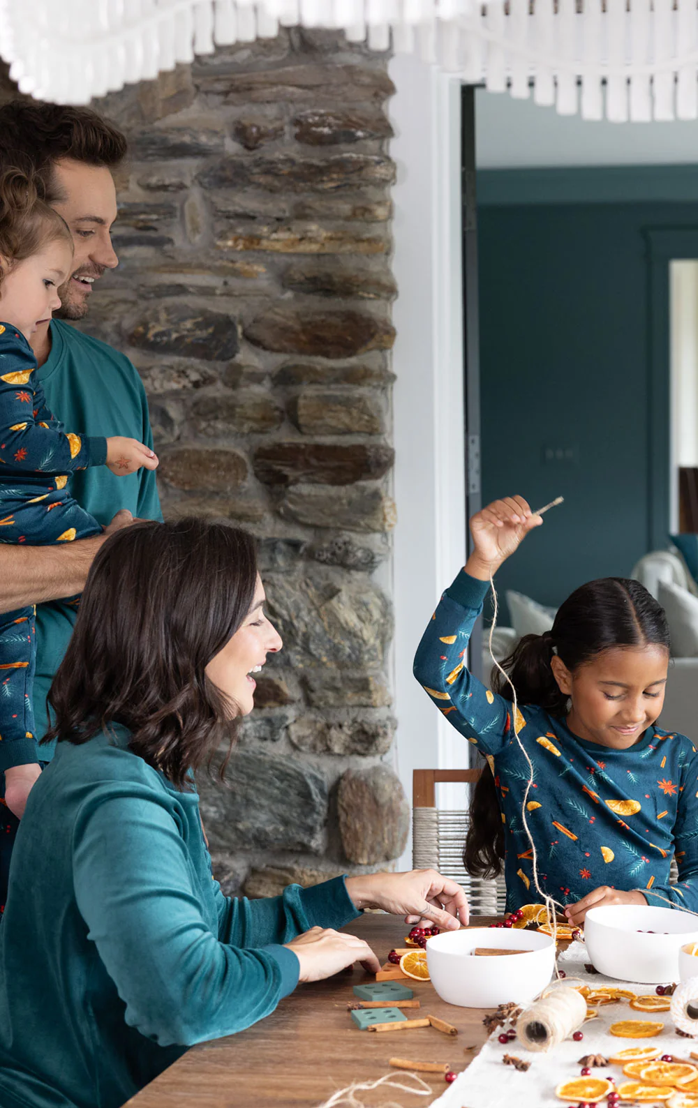 Holiday Garland Matching Family Pajamas - Image 3