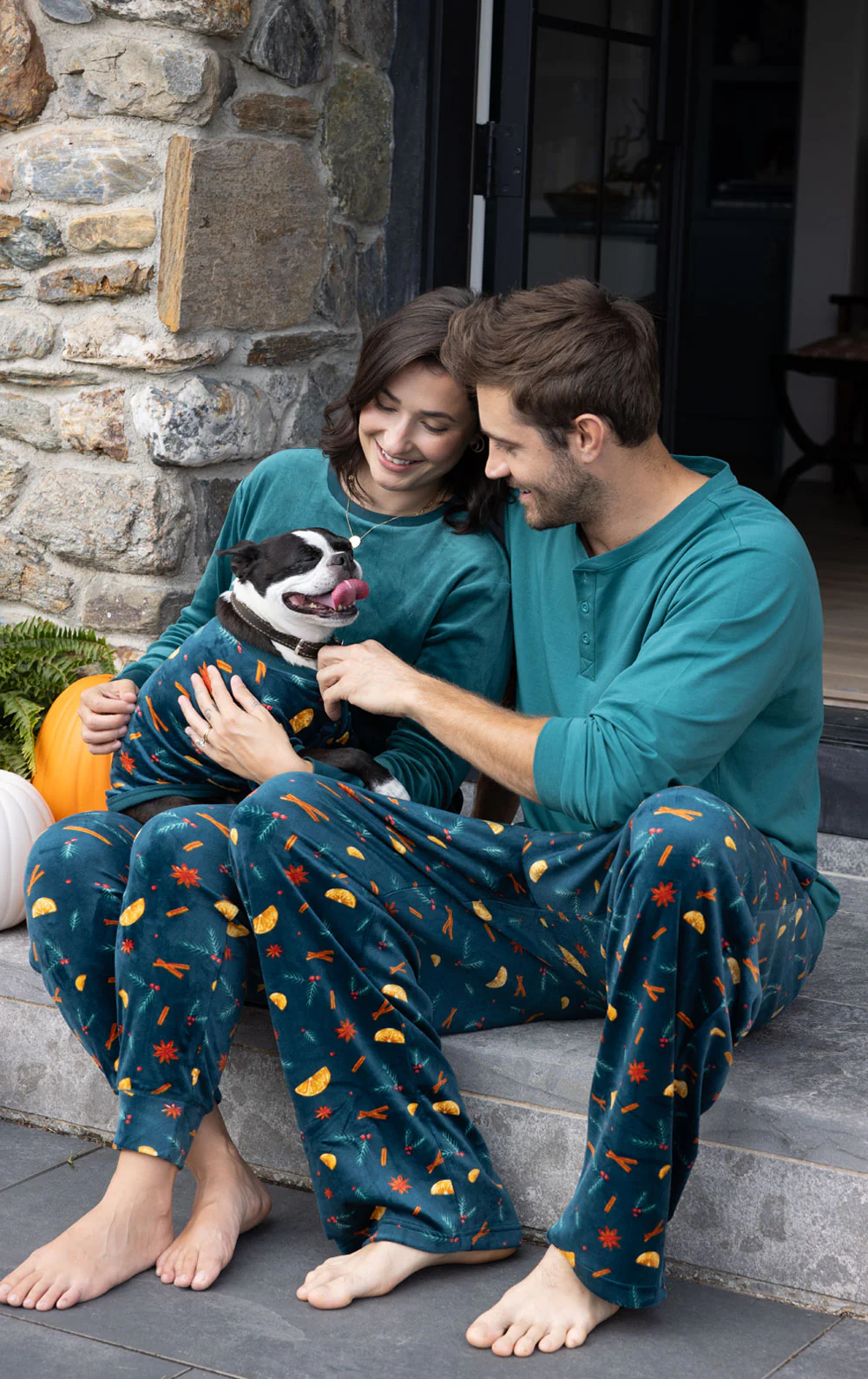 Holiday Garland Matching Pet & Owner Pajamas - Image 3