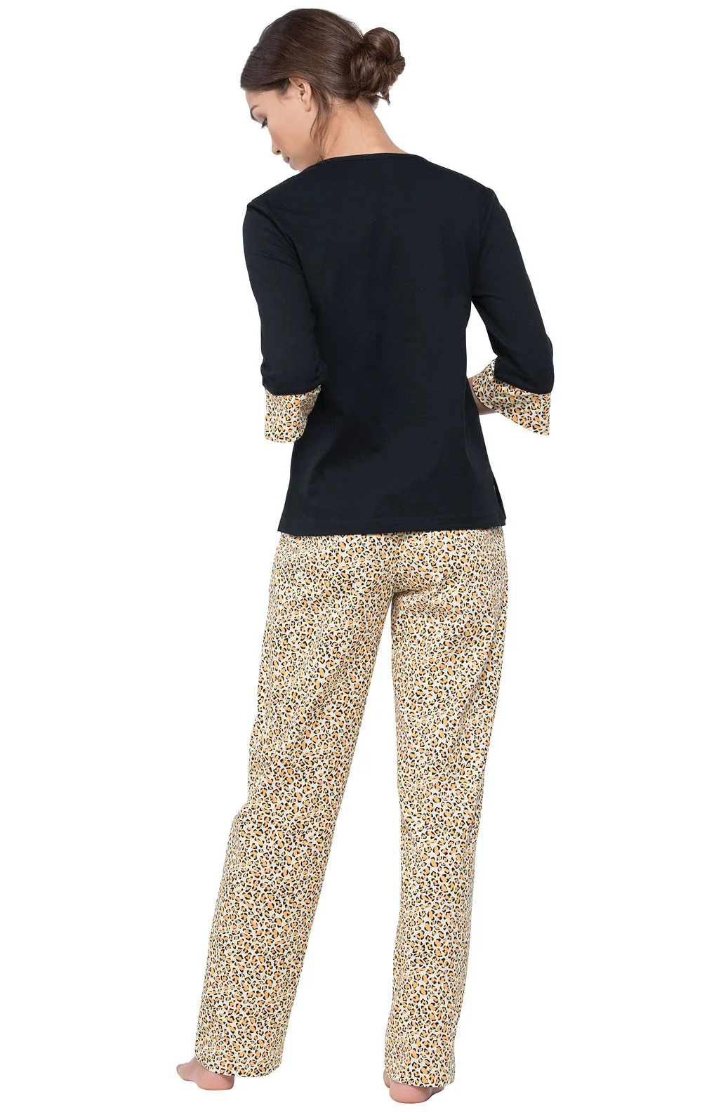 Leopard Convertible Sleeve Pajamas - Final Sale - Image 5