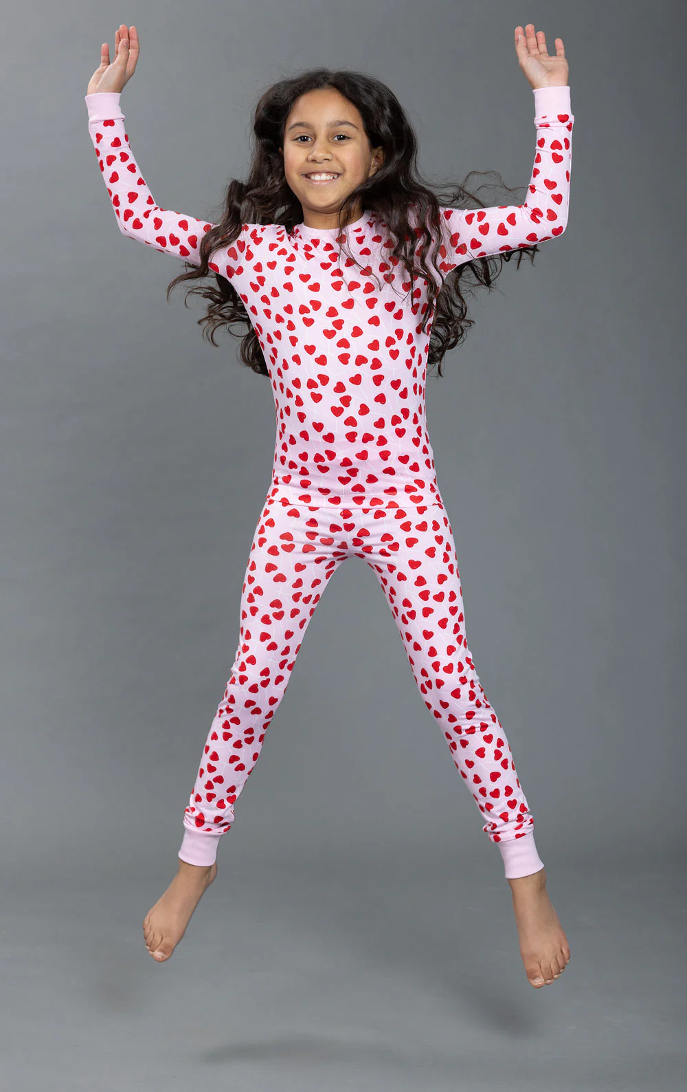 Lollipop Hearts Unisex Kids Pajamas - Image 4