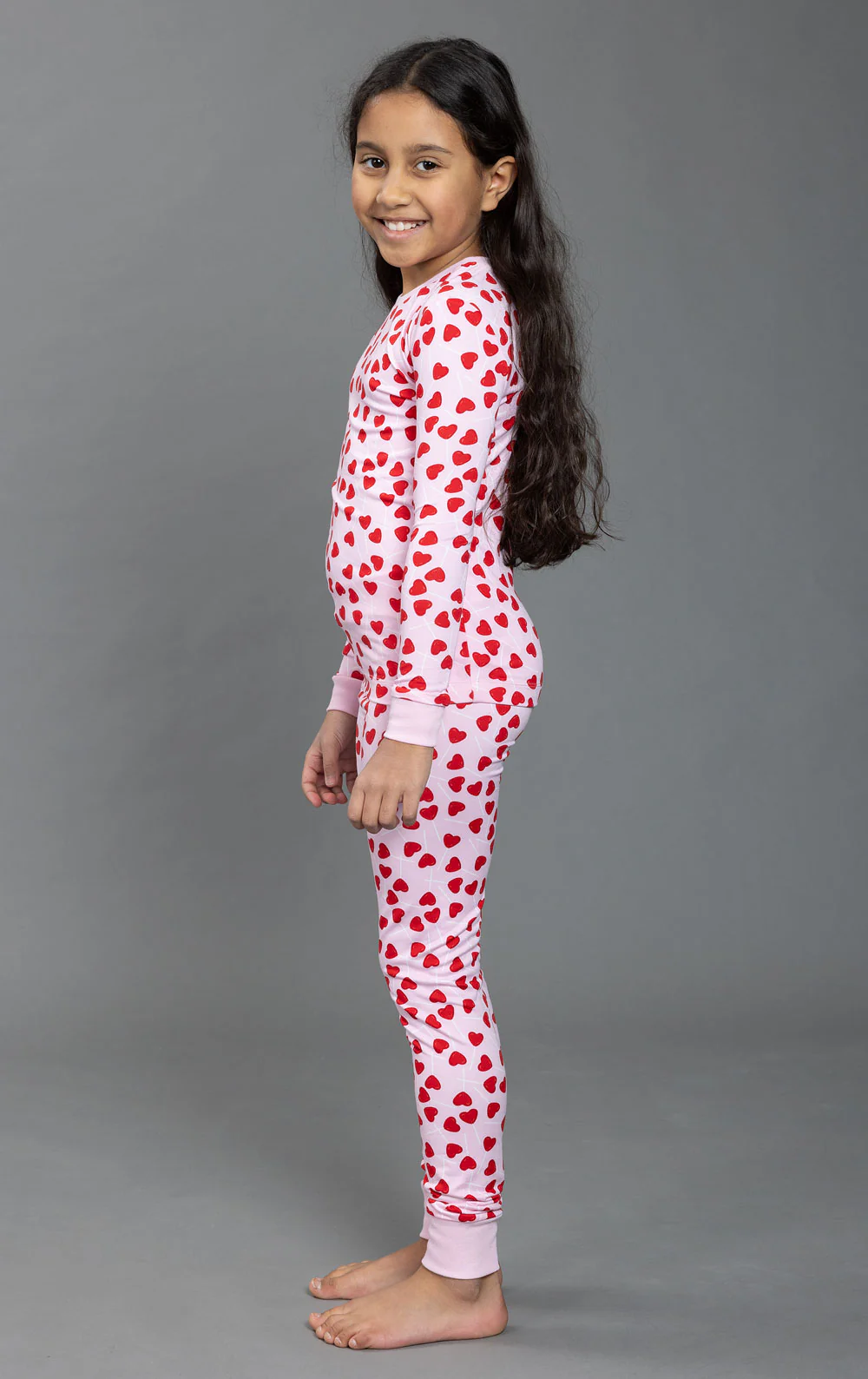 Lollipop Hearts Unisex Kids Pajamas - Image 5