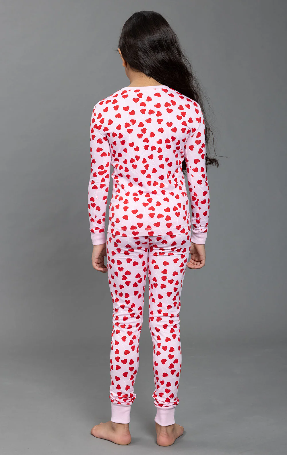 Lollipop Hearts Unisex Kids Pajamas - Image 6