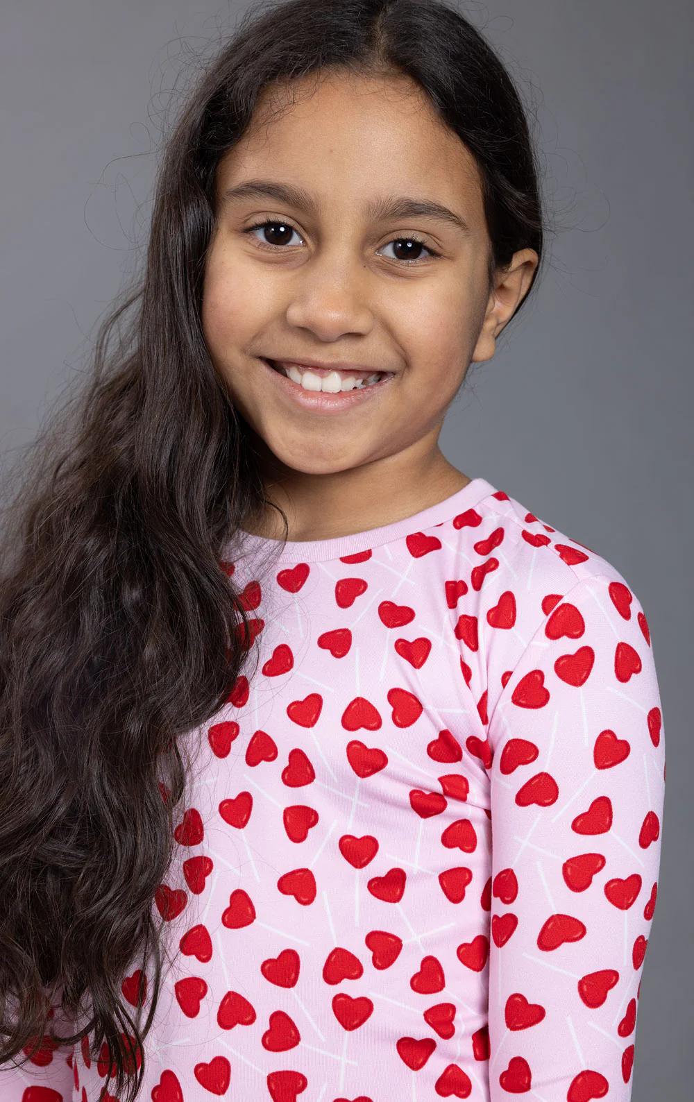 Lollipop Hearts Unisex Kids Pajamas - Image 7