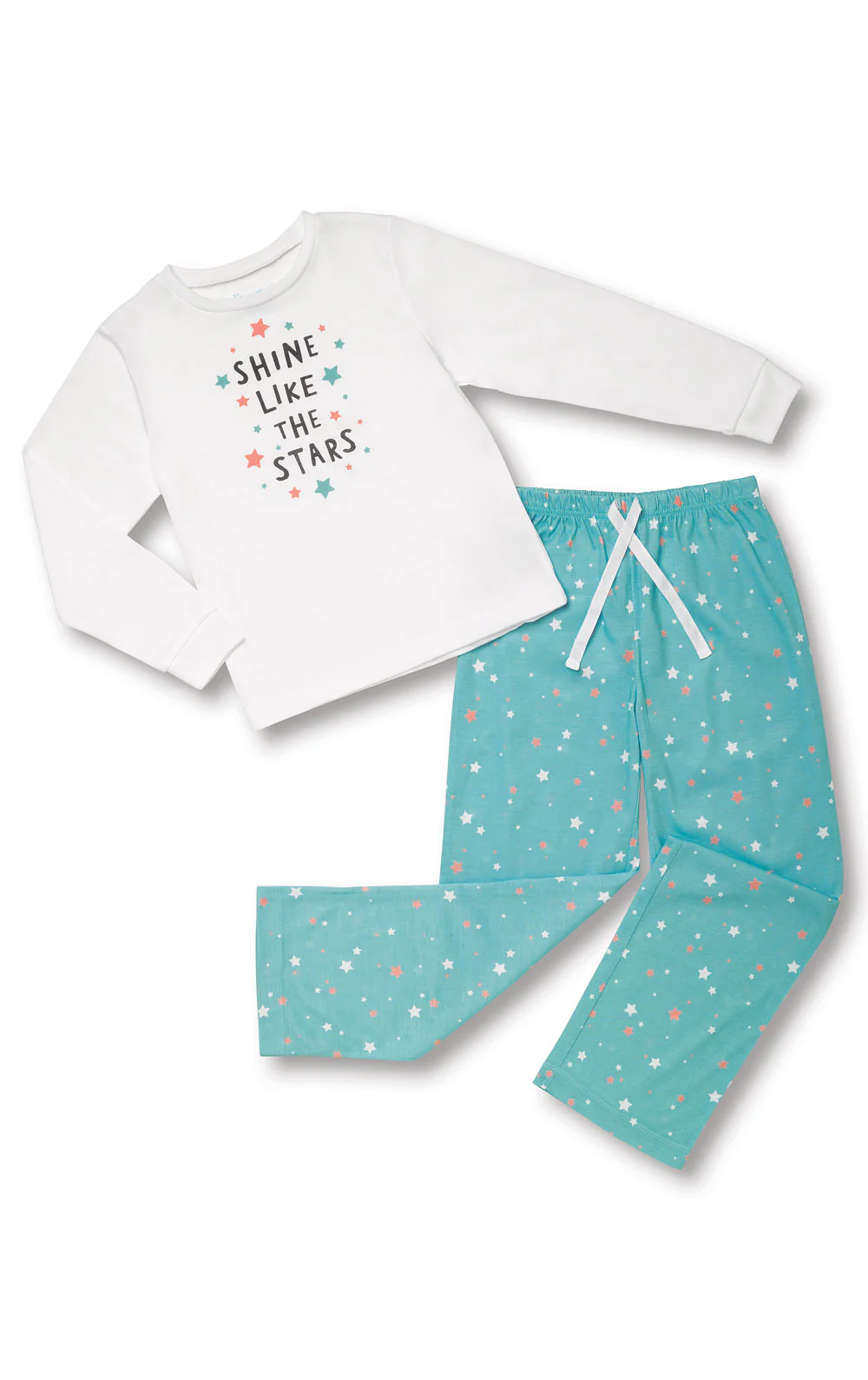 Long Sleeve Graphic Tee Kids Pajamas  - Final Sale - Image 3