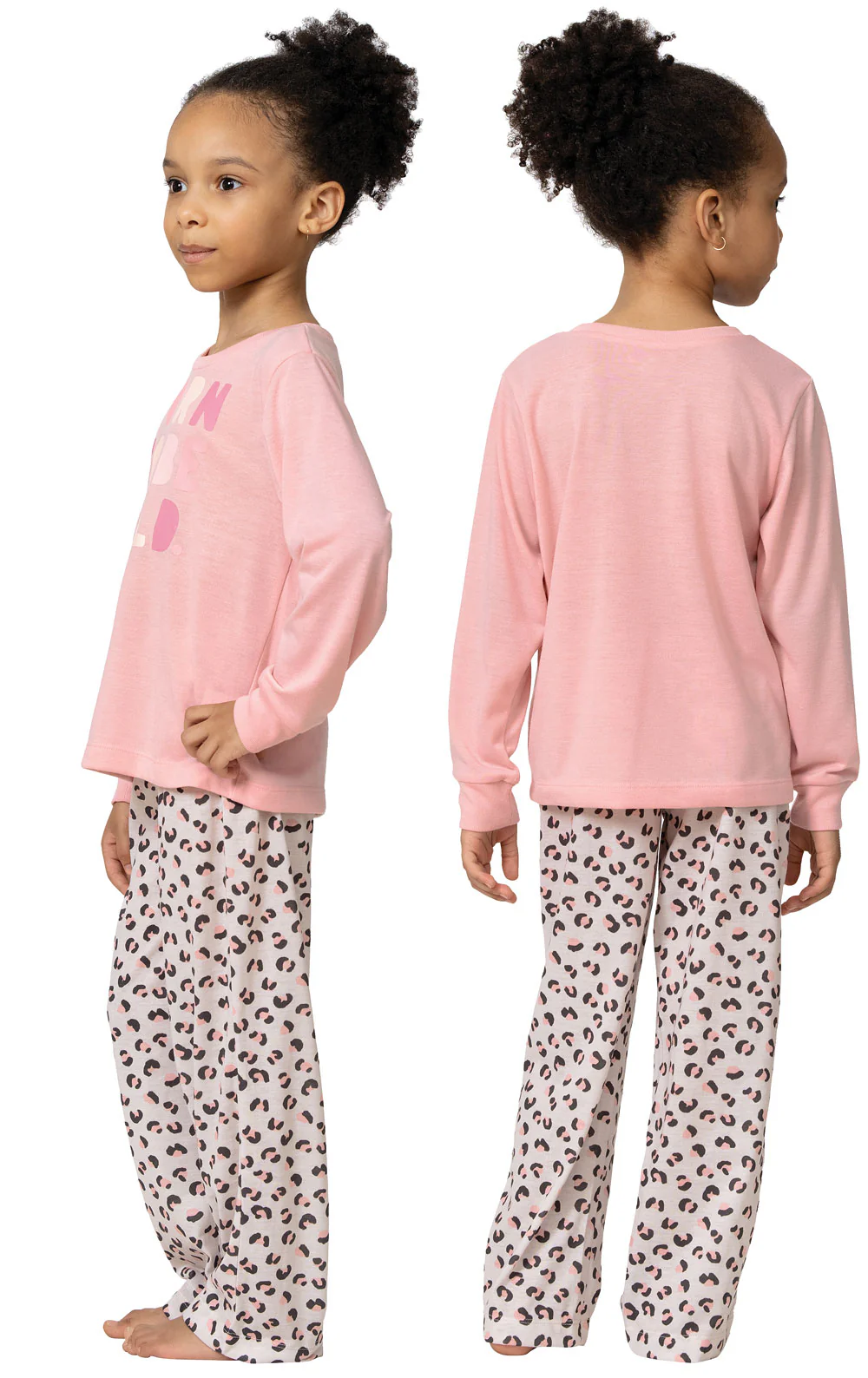 Long Sleeve Graphic Tee Unisex Kids Pajamas - Image 3