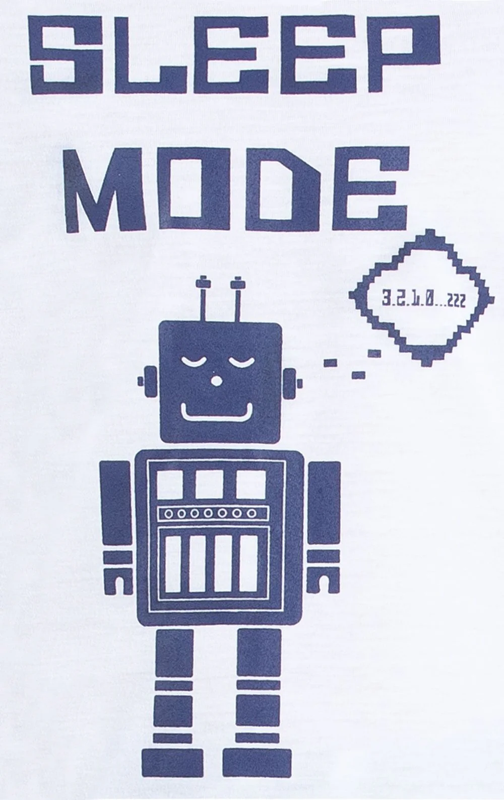 Sleep Mode Graphic Tee Long Sleeve Unisex Kids Pajamas - Image 4