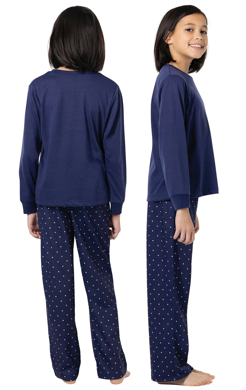 Kids Long Sleeve Tee Unisex Pajamas - Image 4