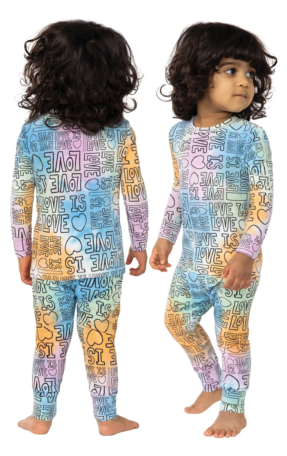 Love is Love Toddler Pajamas - Final Sale - Image 2