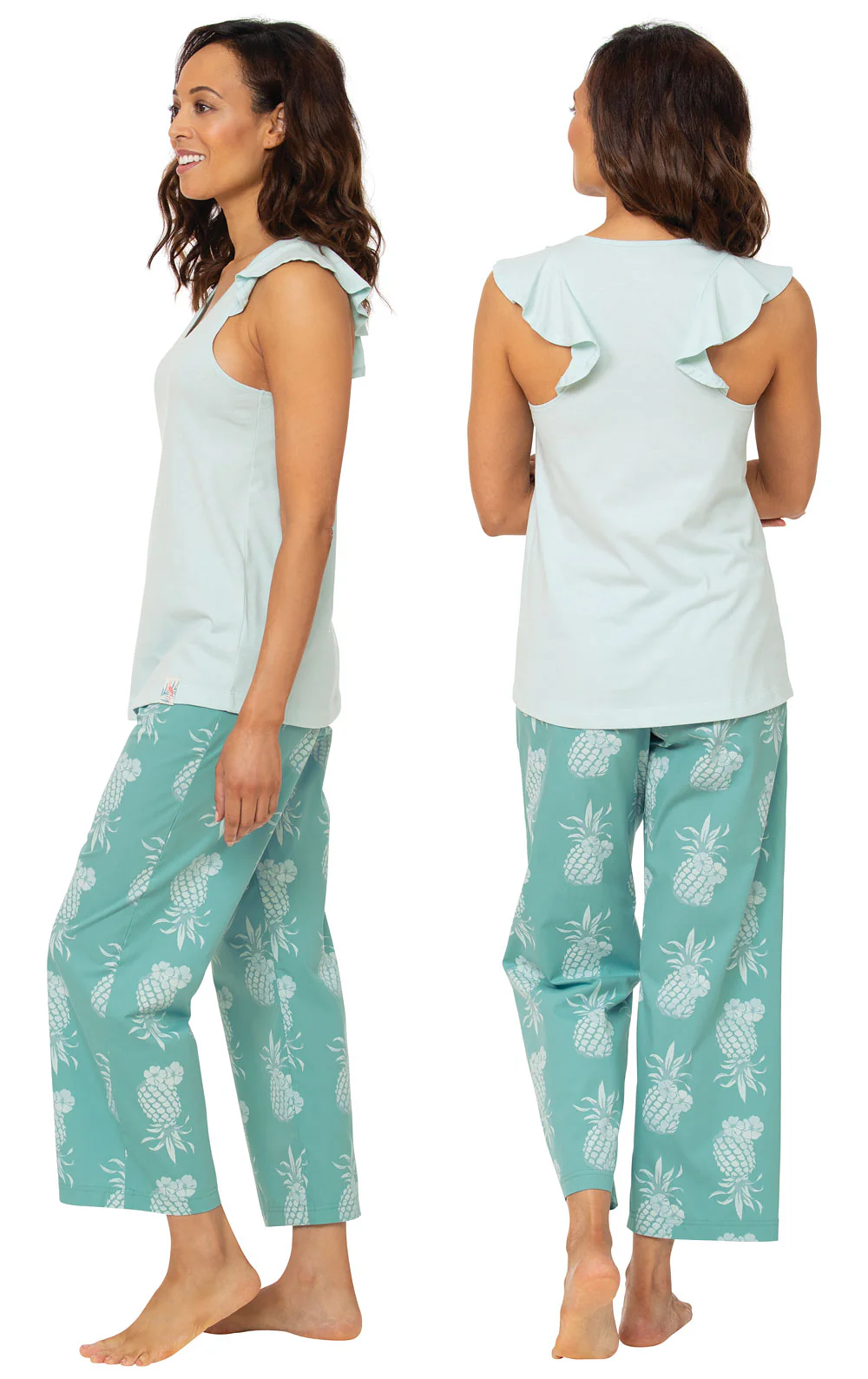 Margaritaville Flutter Sleeve Capri Pajamas - Final Sale - Image 2