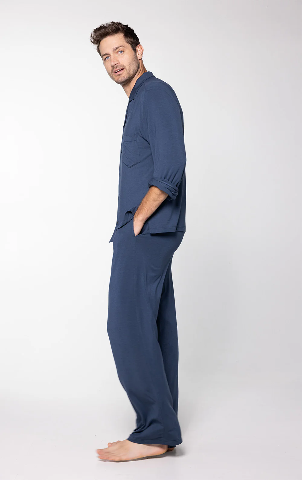 Men's Consciously Cozy Long Sleeve Button-Front - Image 5