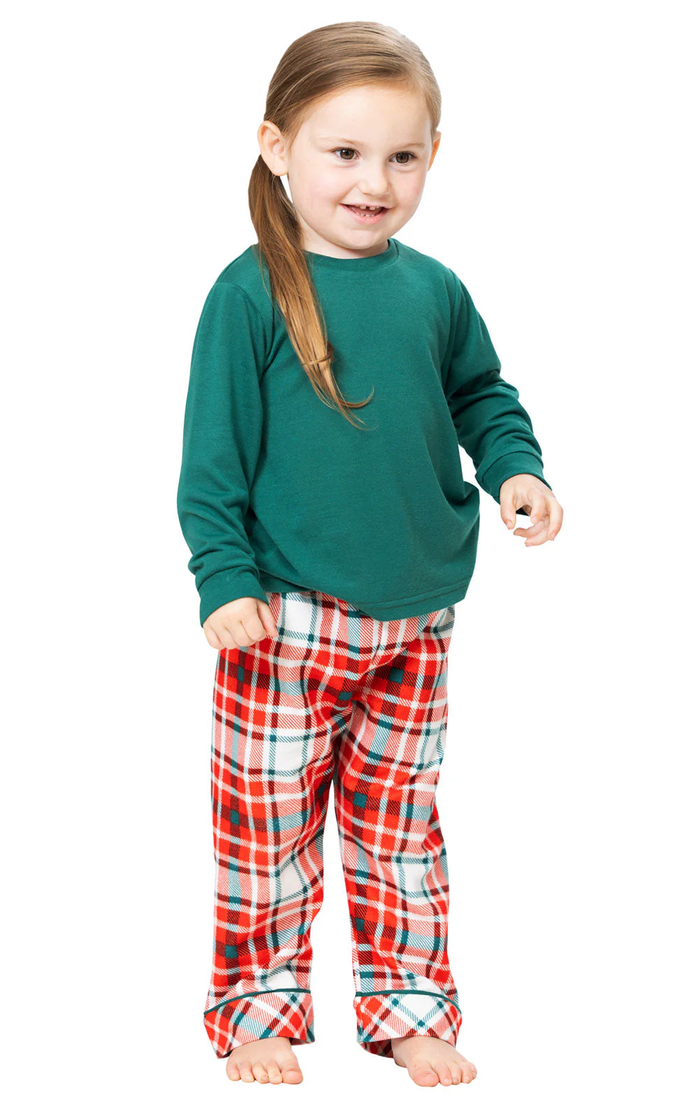 Modern Plaid Toddler Pajamas - Family Set - Image 3