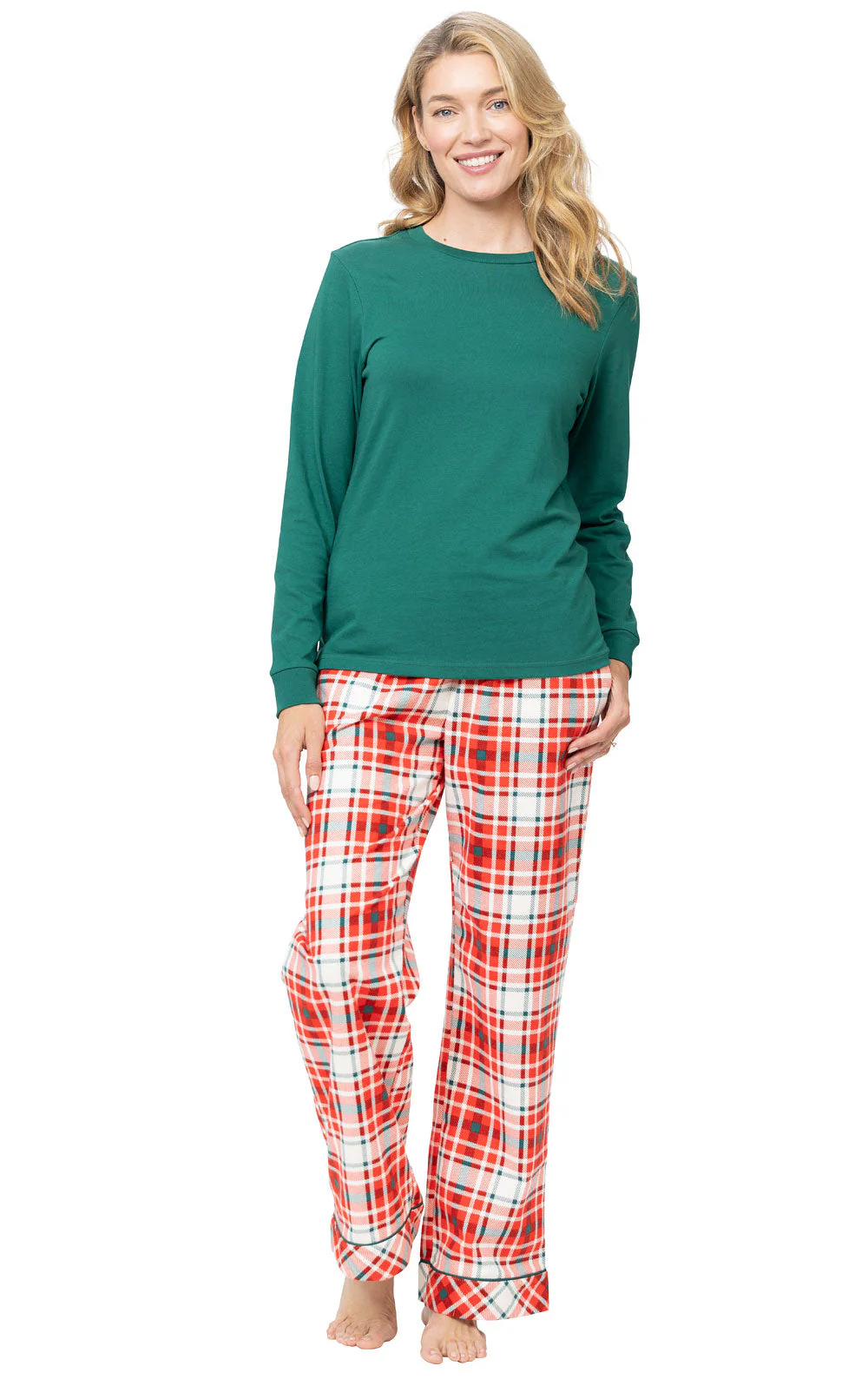 Modern Plaid Matching Family Set - Evergreen - Image 3