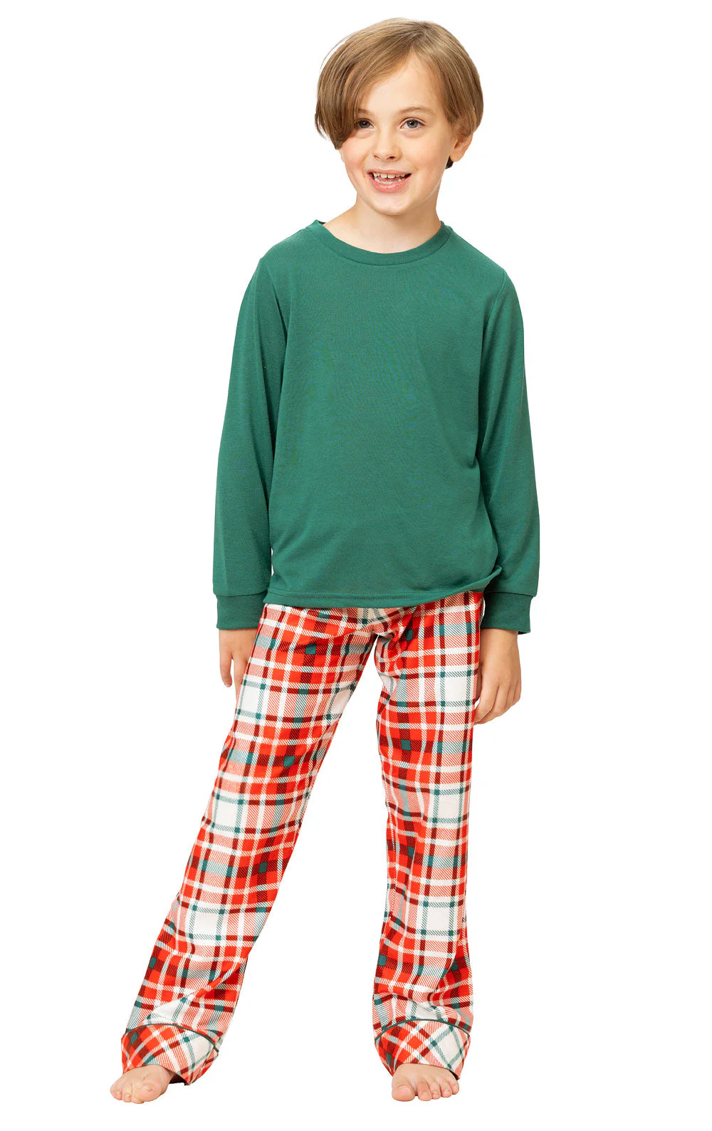 Modern Plaid Matching Family Set - Evergreen - Image 5