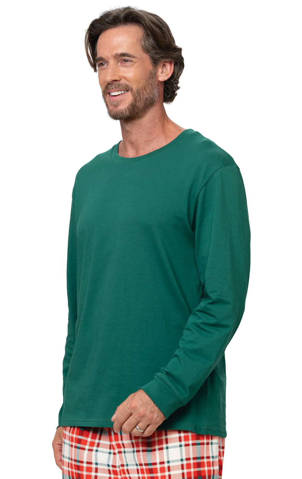 Modern Plaid Pullover Men's Pajamas - Couples - Image 4