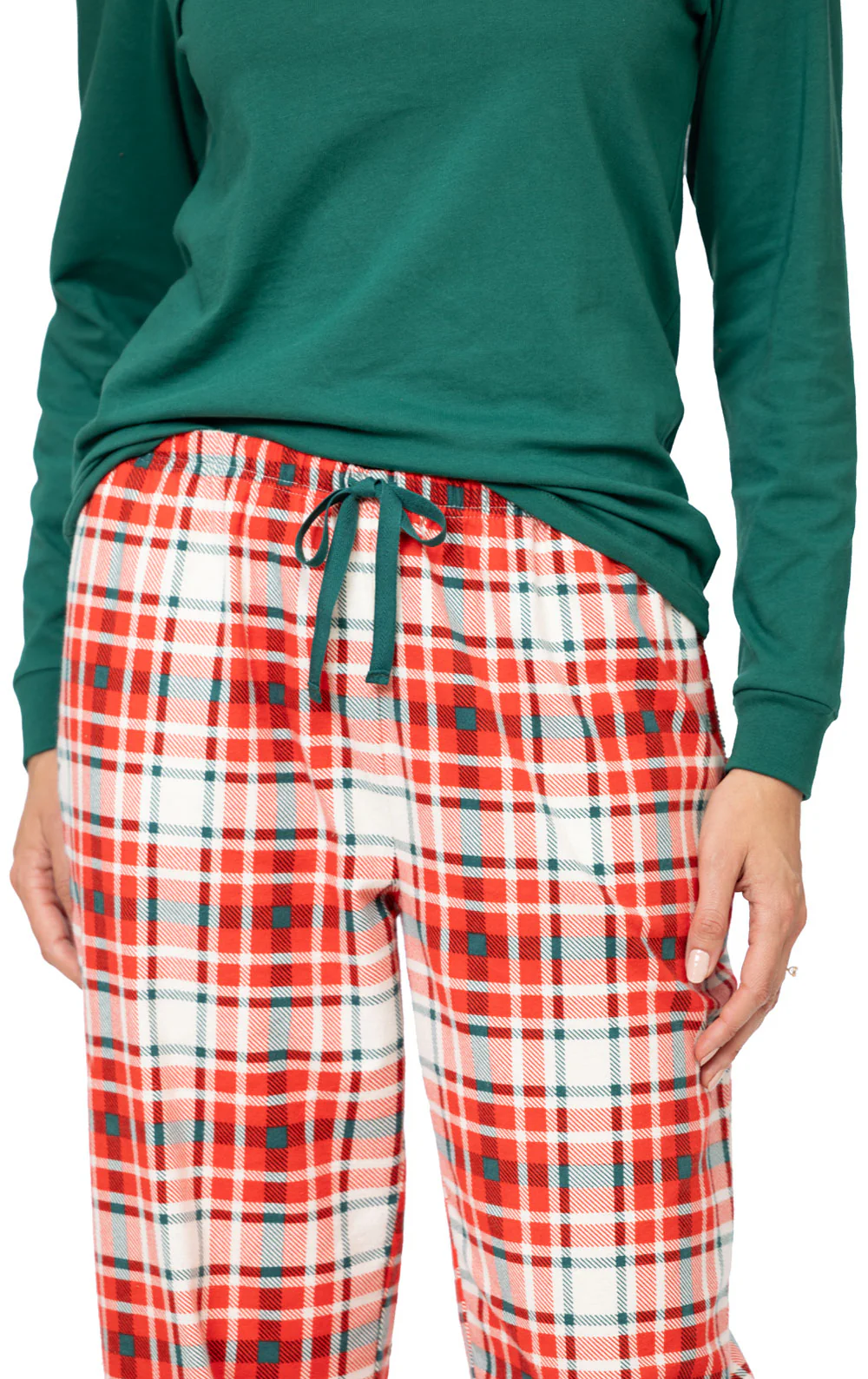 Modern Plaid Pullover Pajamas - Couples - Image 7