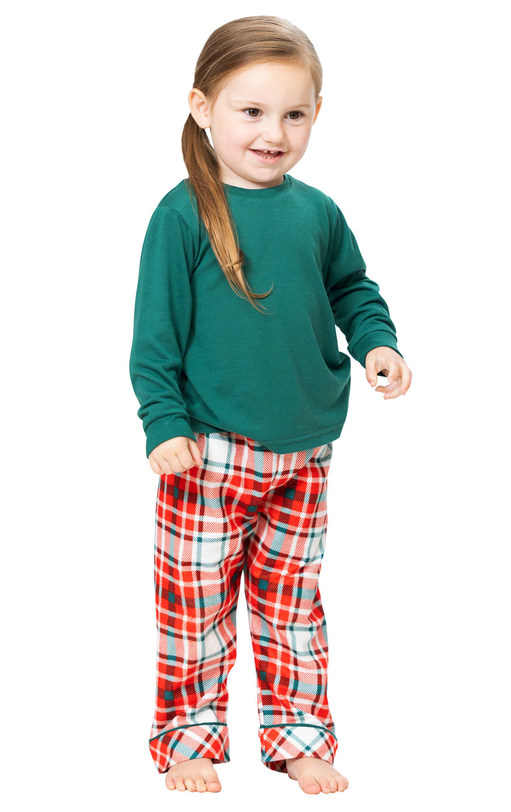 Modern Plaid Toddler Pajamas - Image 3