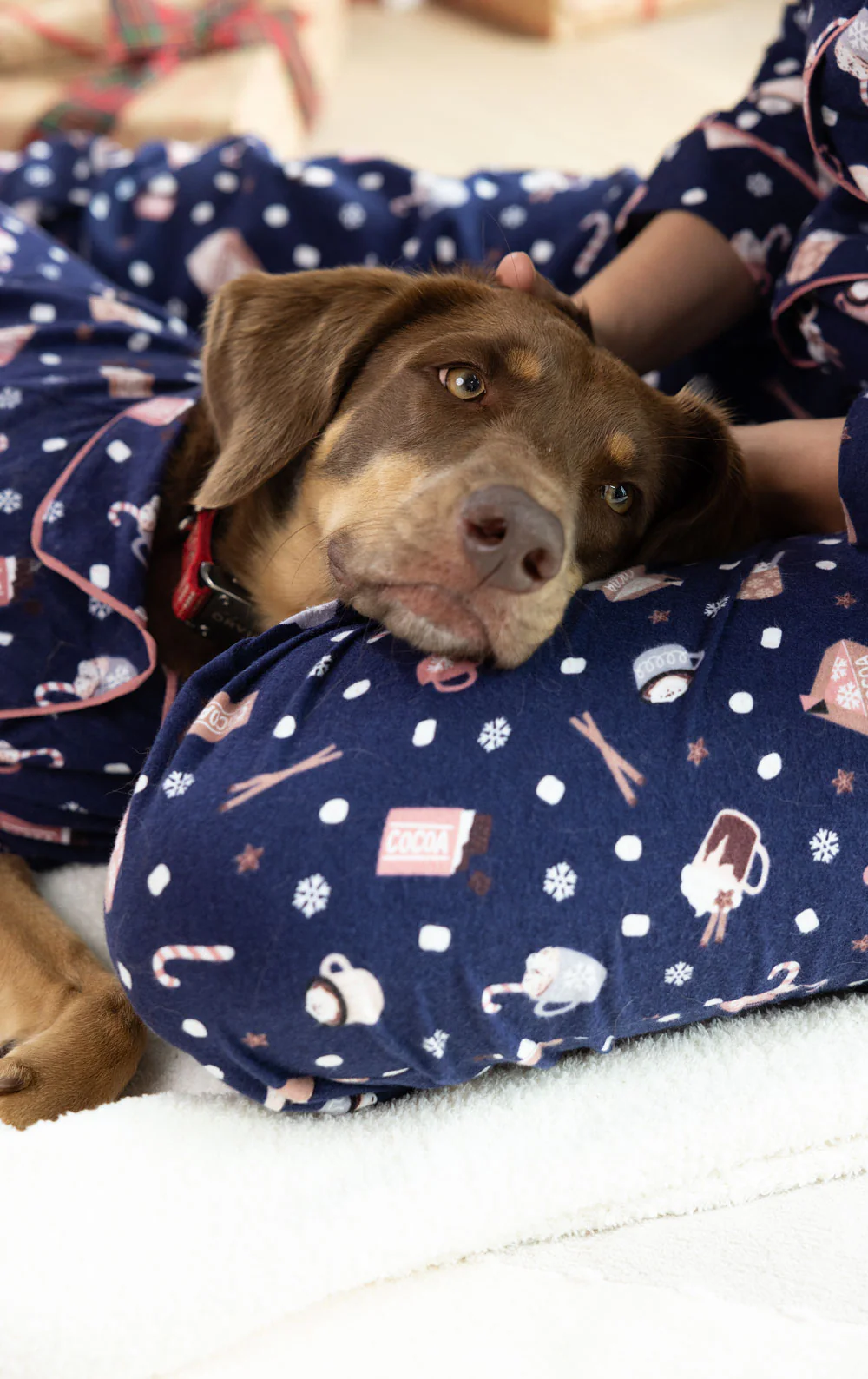 Mugs & Kisses Flannel Button-Front Matching Pet & Owner Pajamas - Image 2